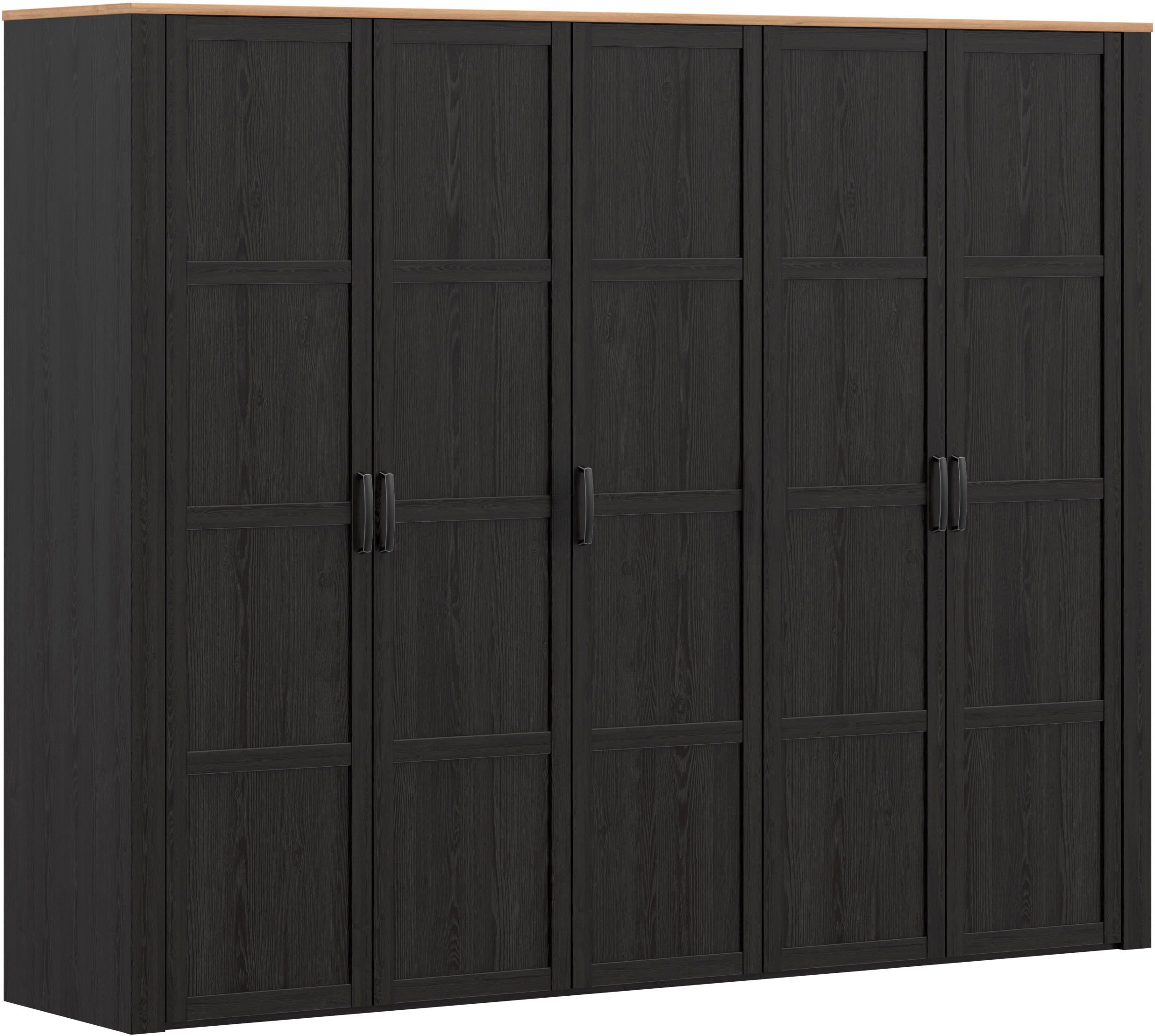 FORTE Kleiderschrank Bohol Höhe 214 cm, 5türig, SoftClose