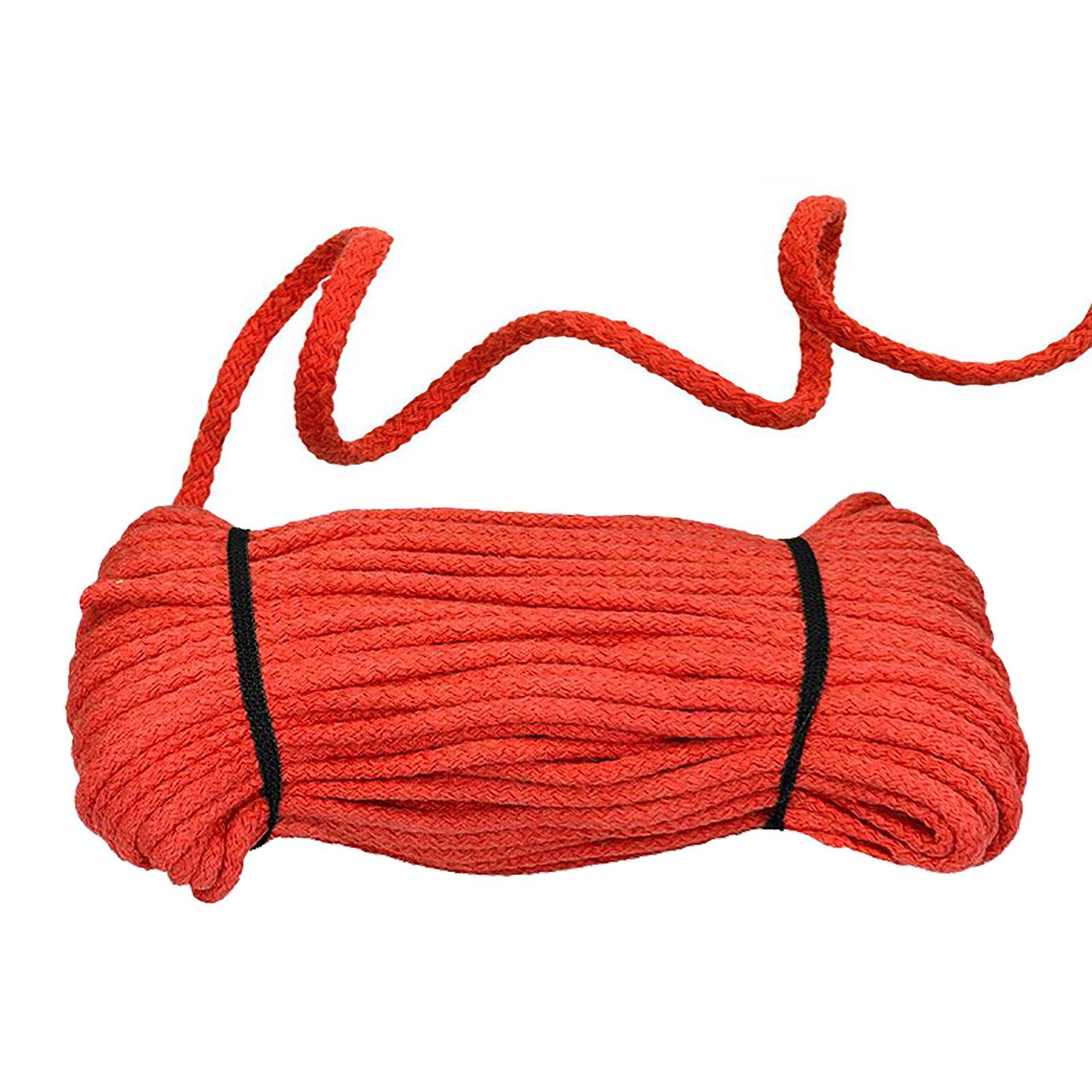 maDDma Kordel 50m Baumwollkordel 5 mm geflochten, orange