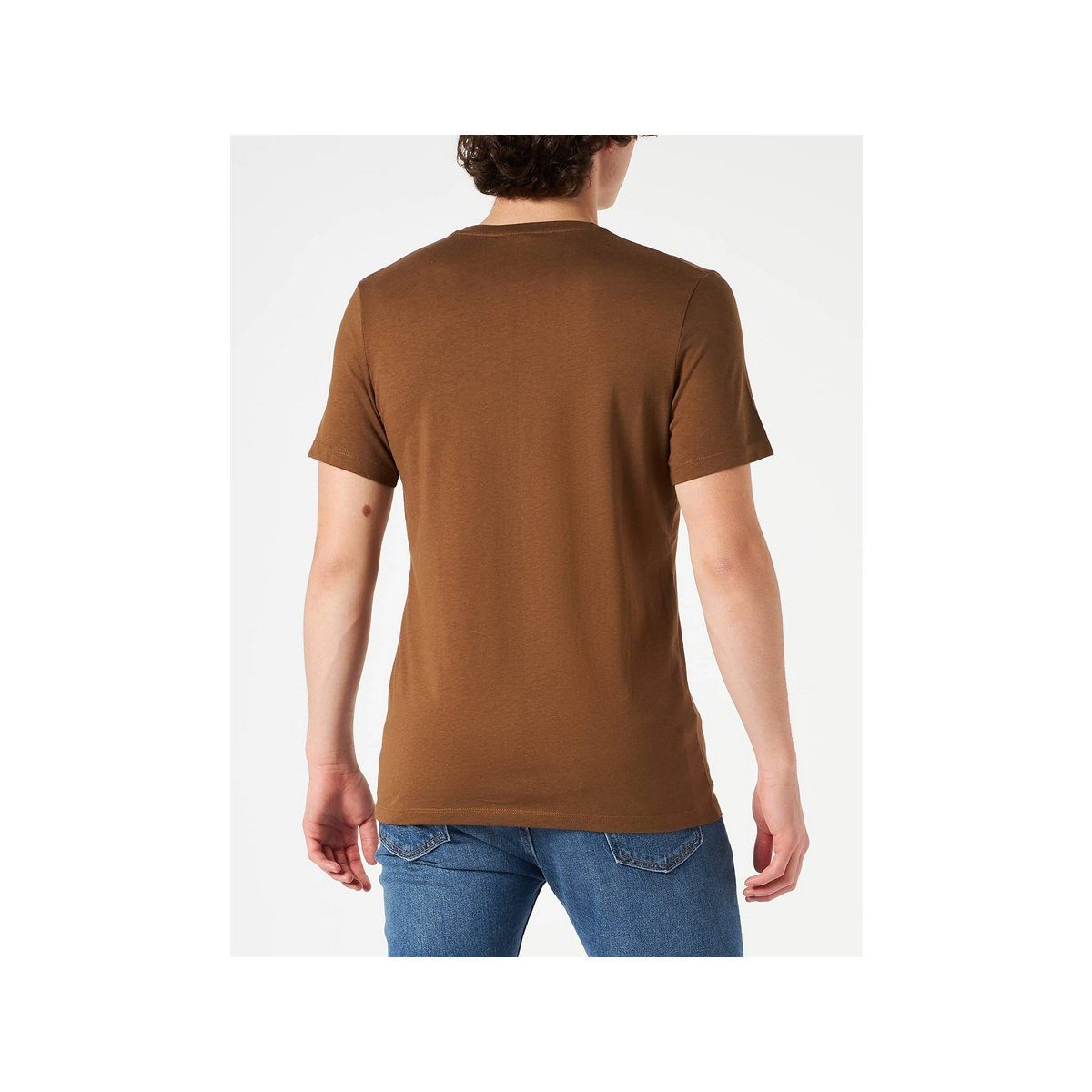 passform textil s.Oliver braun (1-tlg) T-Shirt