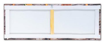 Levandeo® Wandbild, Wandbild 80x30cm Leinwand Küche Gewürze Kräuter Deko Wanndeko
