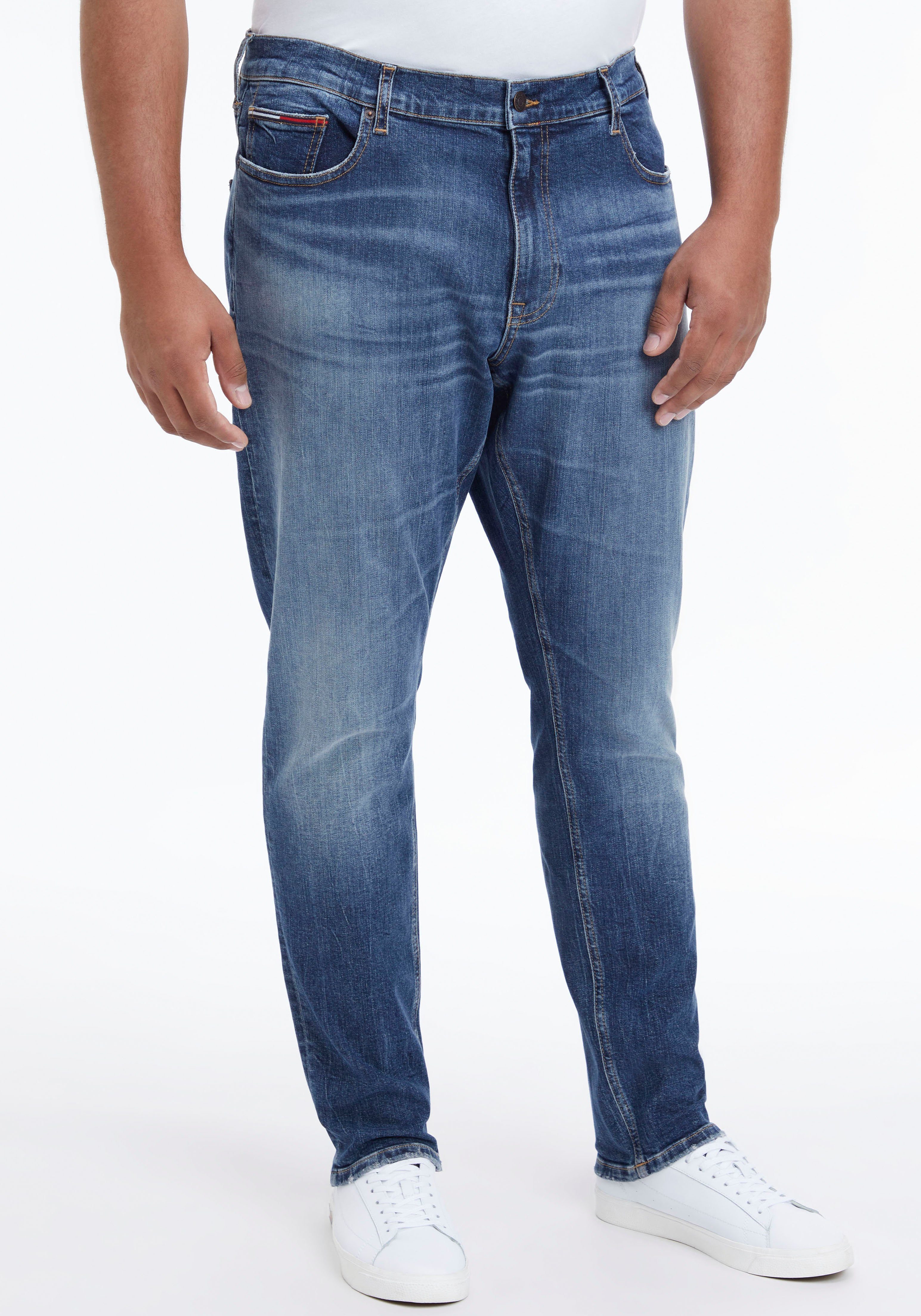 Tommy Jeans Plus Slim-fit-Jeans SCANTON mit CE Jeans denim PLUS dark Tommy Nieten