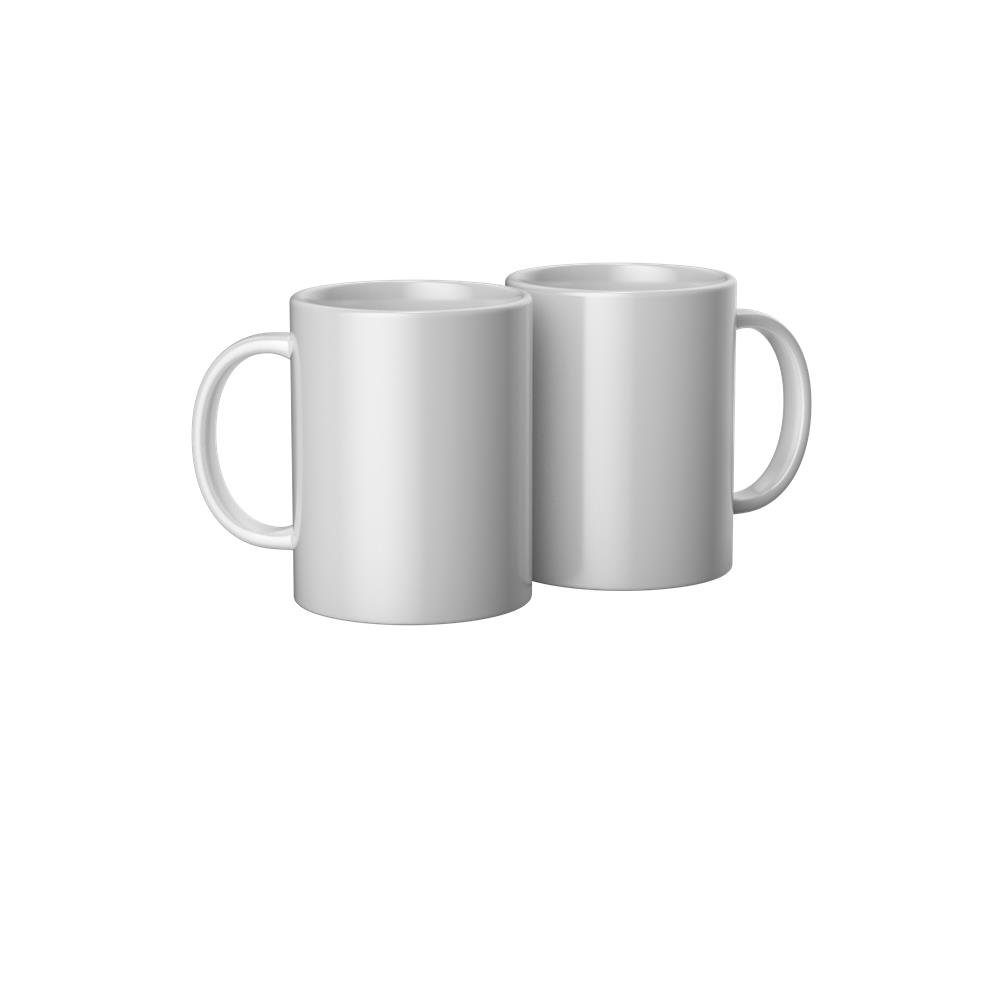 Cricut Tasse Keramikbecher Blank 440 ml Weiß, Tassenrohling, bedruckbar, 2er Pack / 2 Stück / Doppelpack