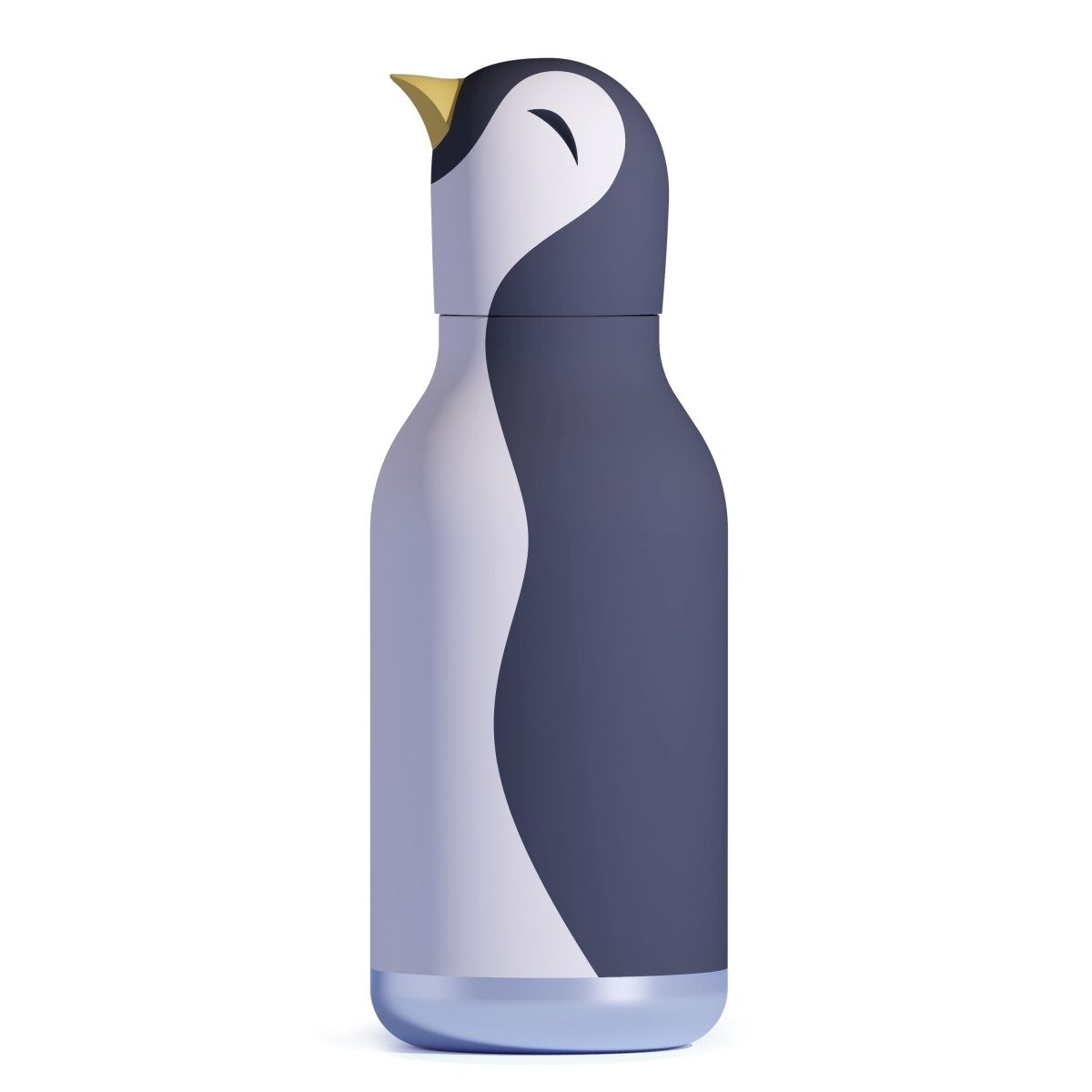 ASOBU Trinkflasche Asobu Bestie Trinkflasche 460 ml, Tier-Design, isoliert, auslaufsicher, 460 ml, Vakuumisolierung, auslaufsicher, Silikon-Trinkhalm, Edelstahl