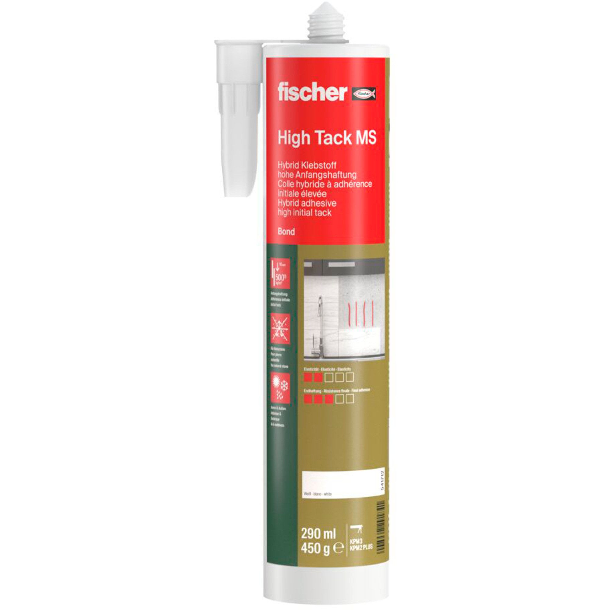 Fischer Klebstoff fischer Powerkleber High Tack MS 290ml, Kleber