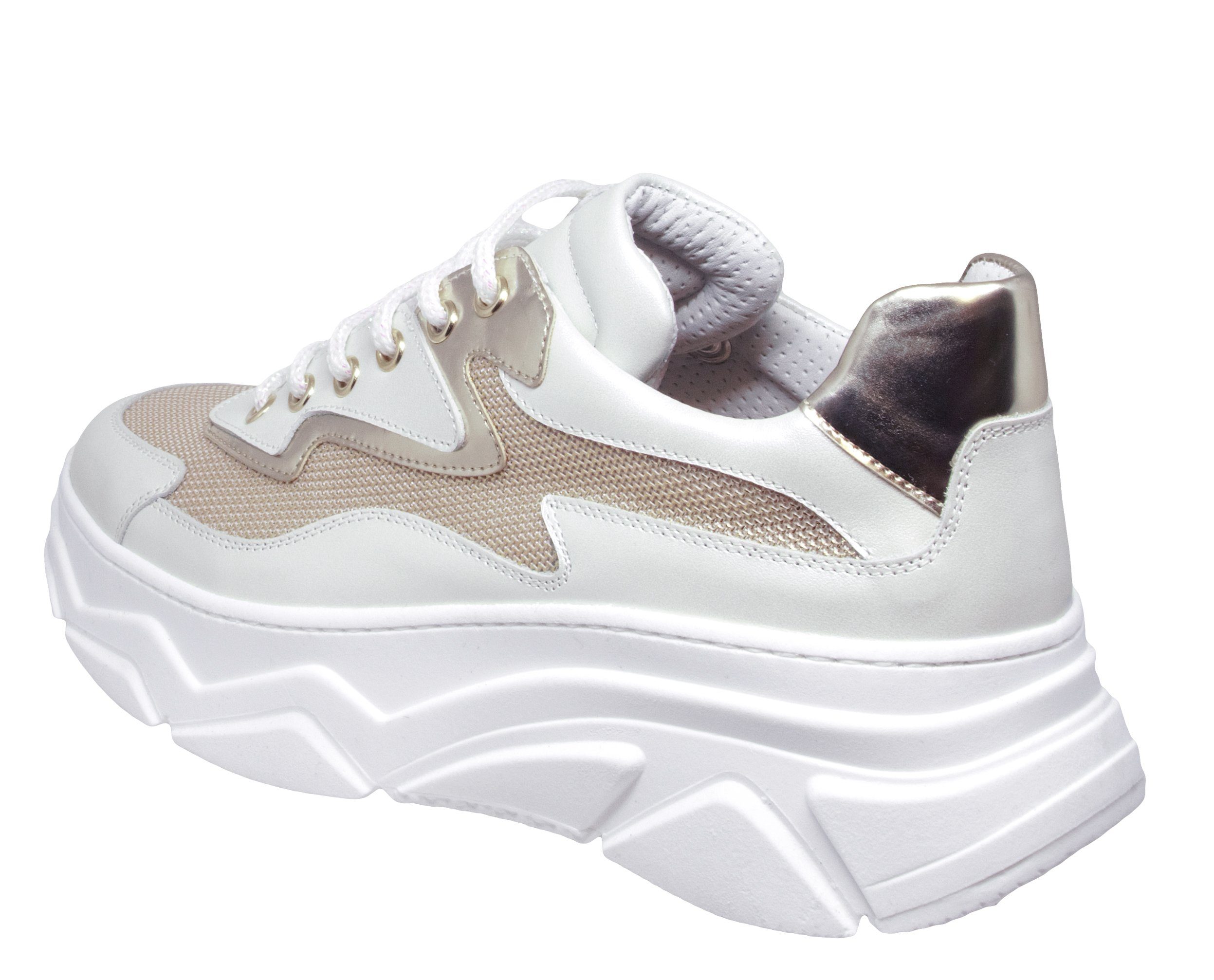 Zecchino d'Oro Zecchino d'Oro F28-5802 Plateau Sneaker Halbschuhe Perlmuttweiß Sneaker