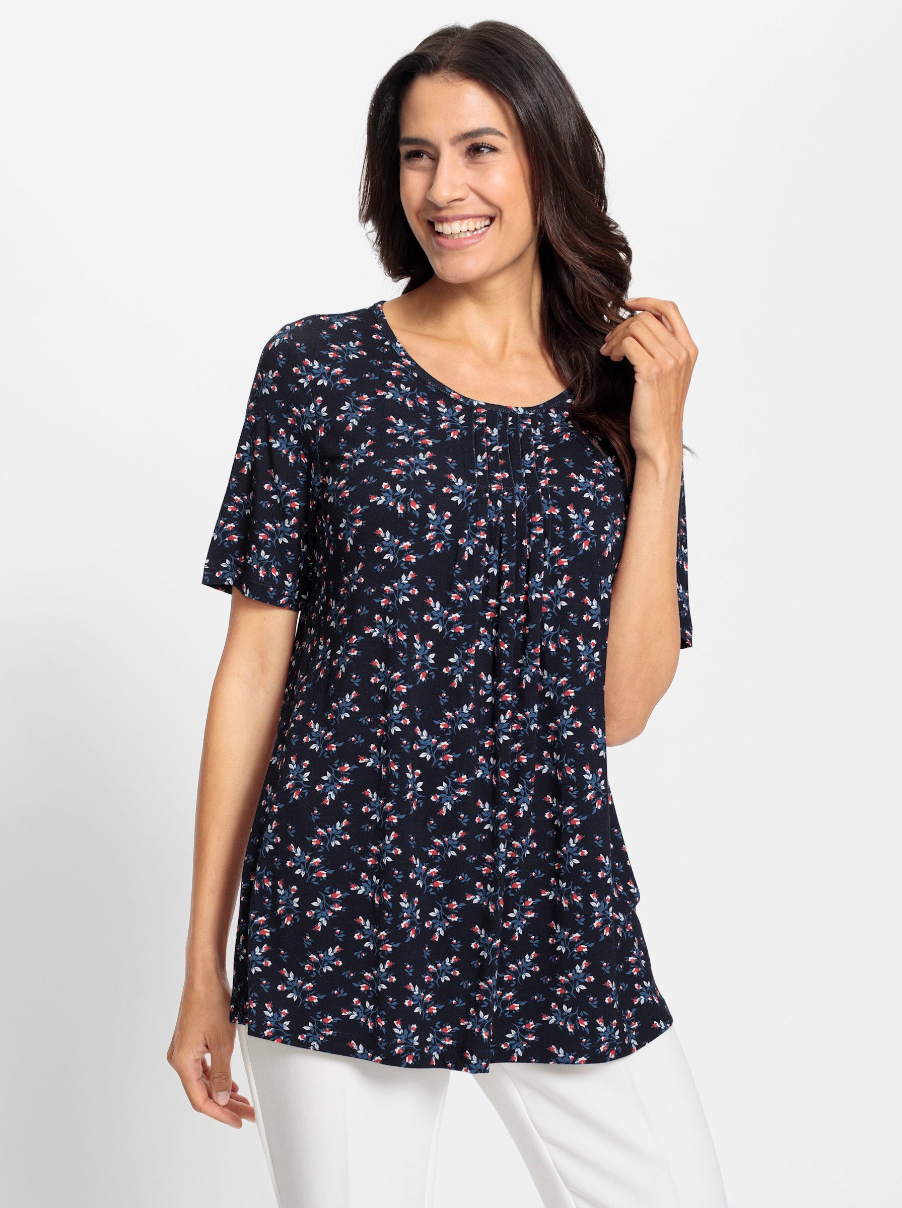 T-Shirt Tunikashirt Kurzarm