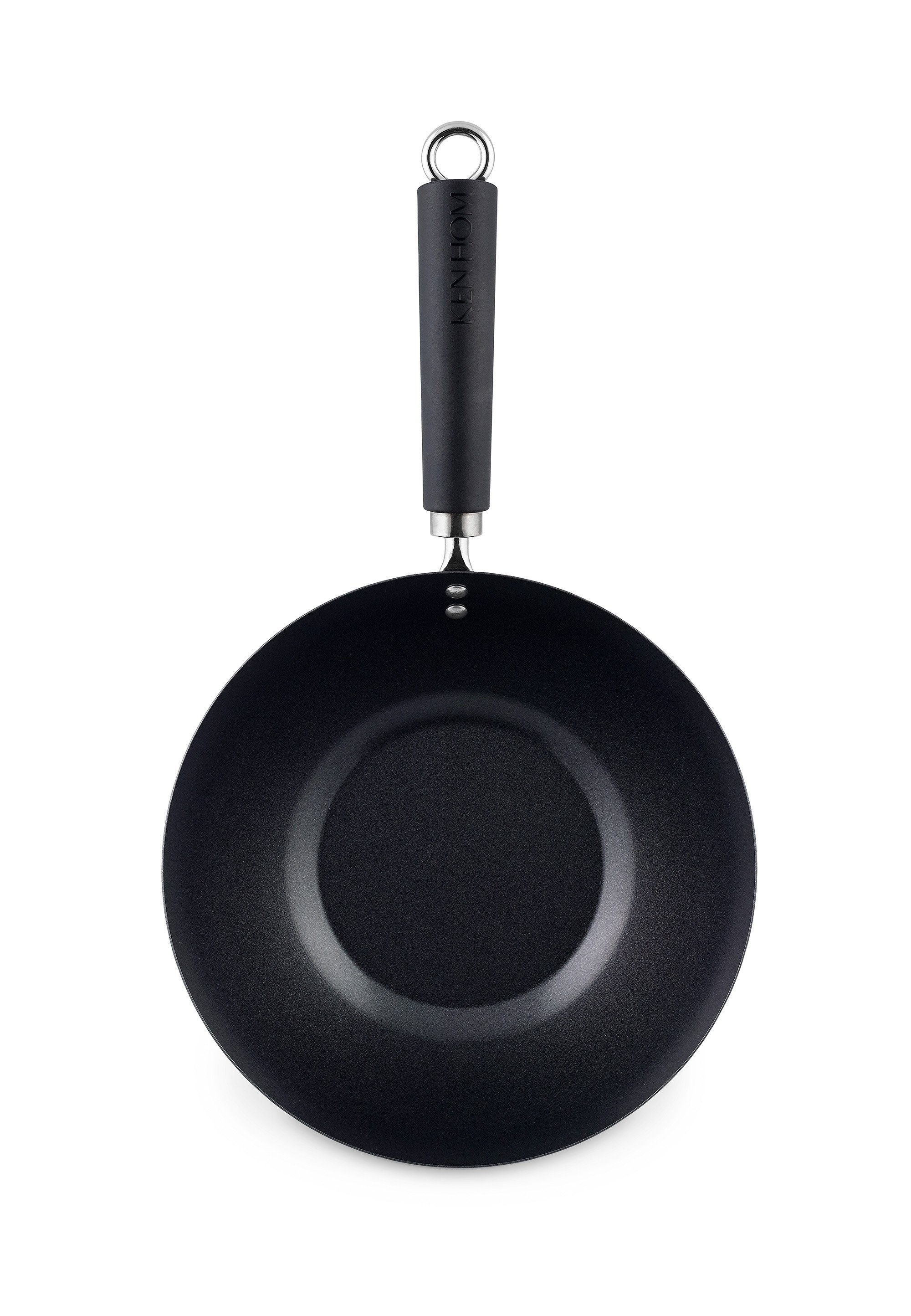 KEN HOM Wok KH427001, Stahl (1-tlg), Ø 27, Induktion, Geeignet zum Kochen  auf Gas-, Elektro-, Keramik und Induktio