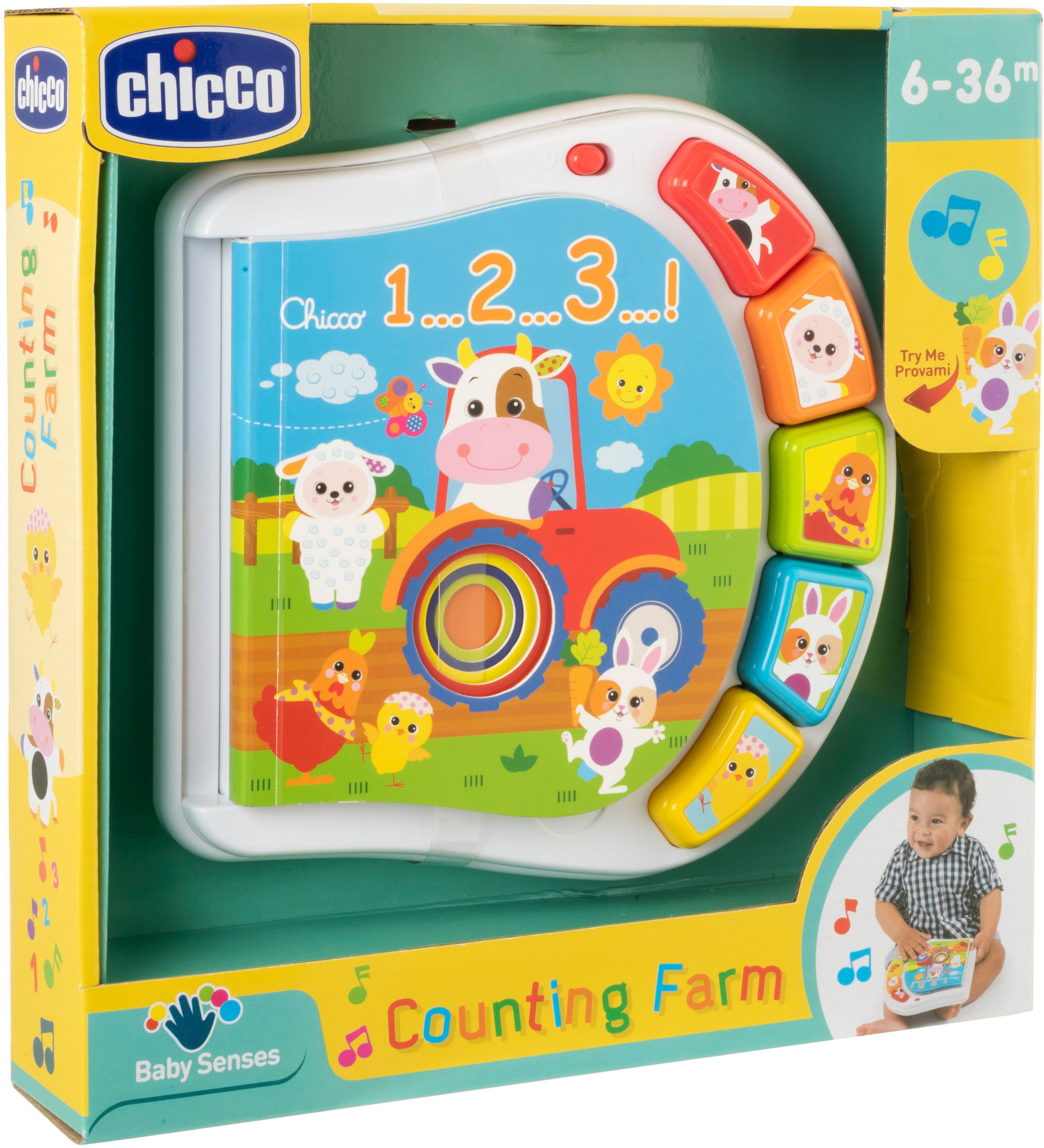 Lernspielzeug Chicco Zahlen Farmbuch