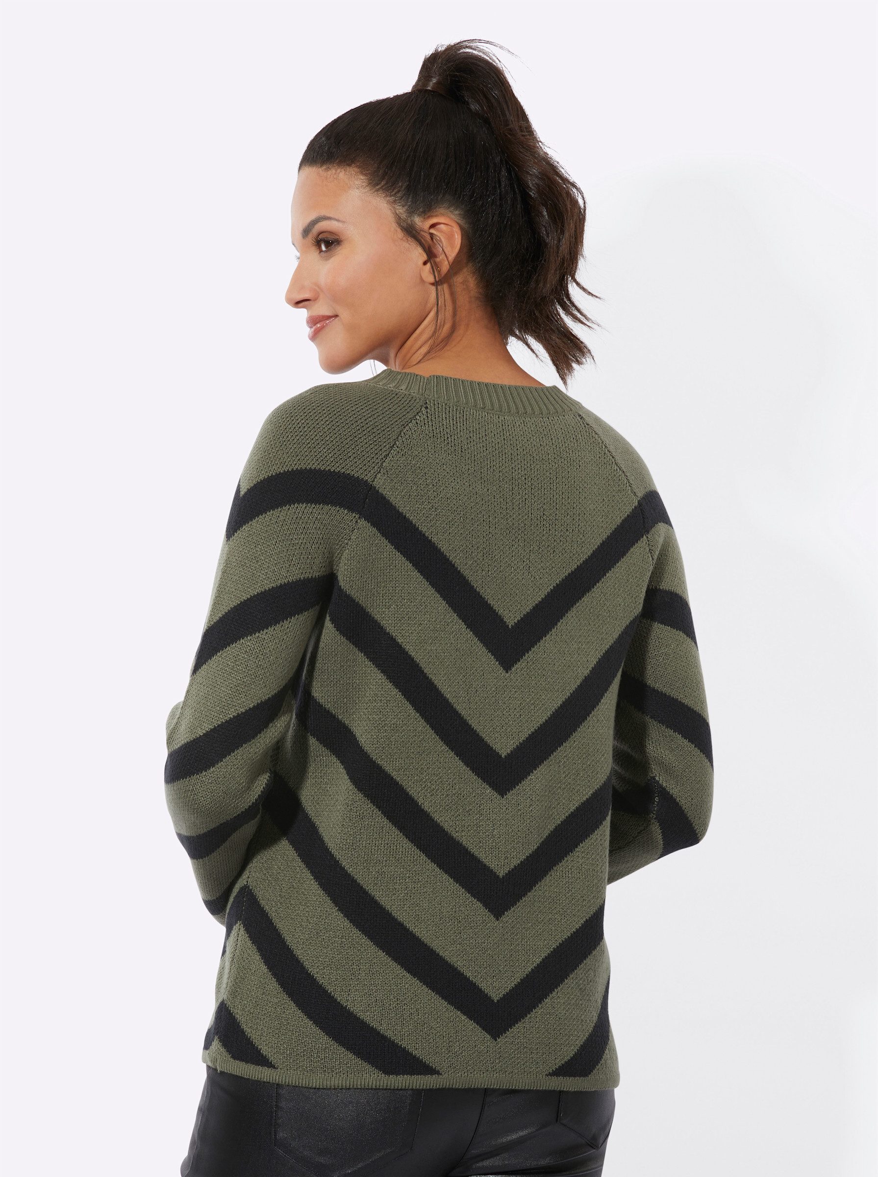 Sieh an! Strickpullover Jacquard-Pullover . günstig online kaufen