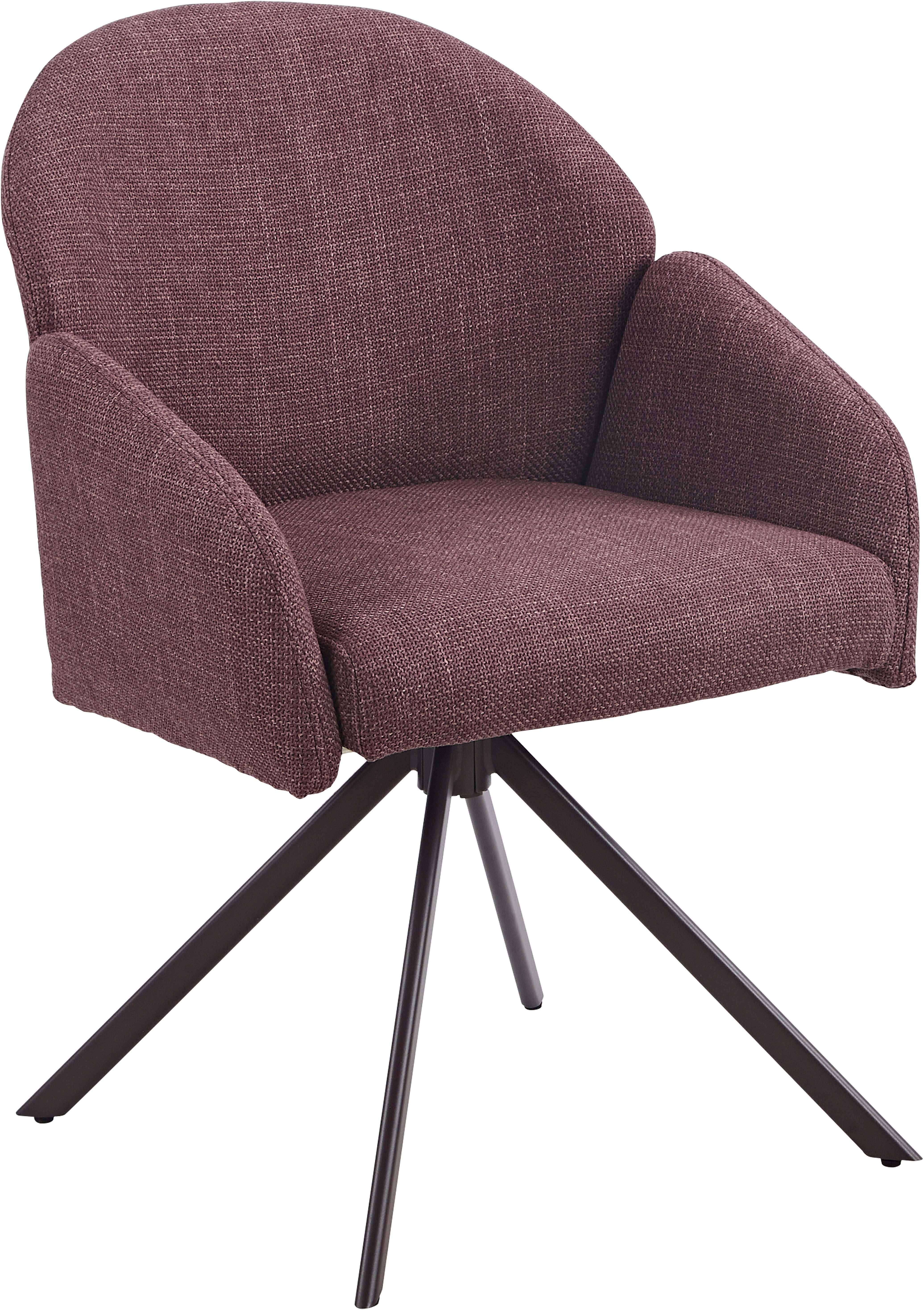 HELA Armlehnstuhl HOLLY (Set, 1 St), 360° drehbar, Armlehnen, Gestell angepasst, Swing Back Komfortrücken