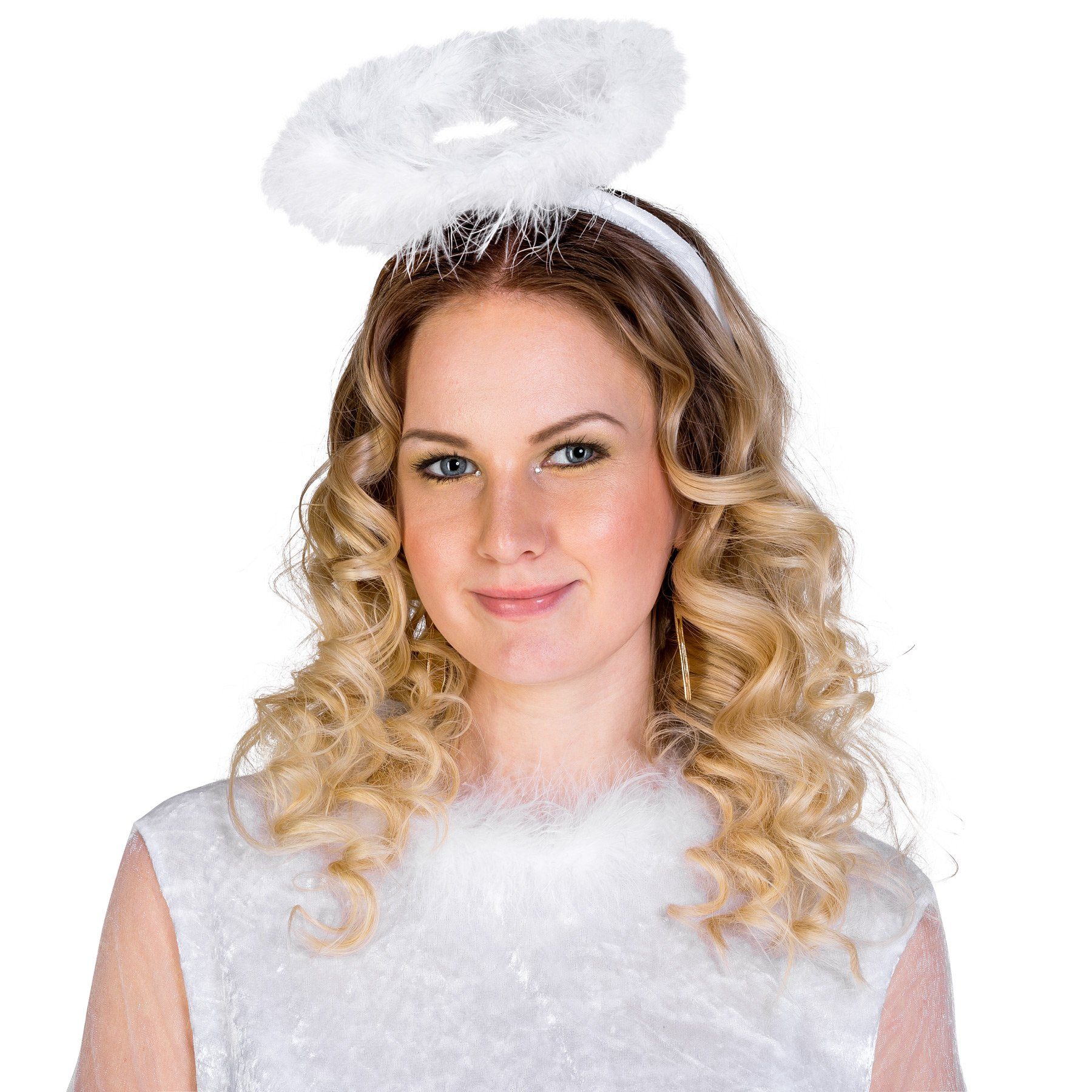 dressforfun Engel-Kostüm Frauenkostüm sexy Himmelsbotin, Kurzes, figurbetontes Kleid