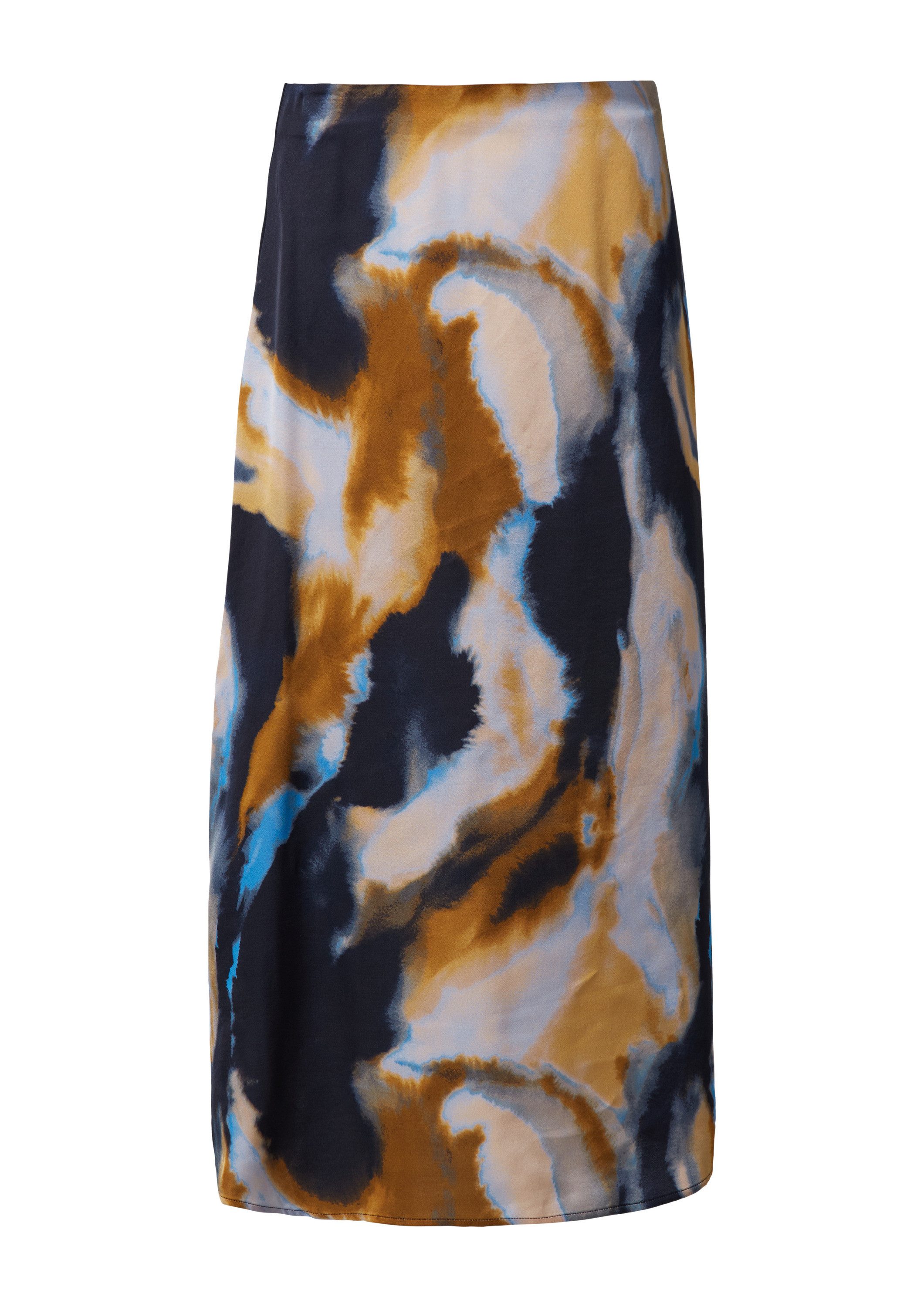 comma Midirock Rock Satinrock mit All-over-Print