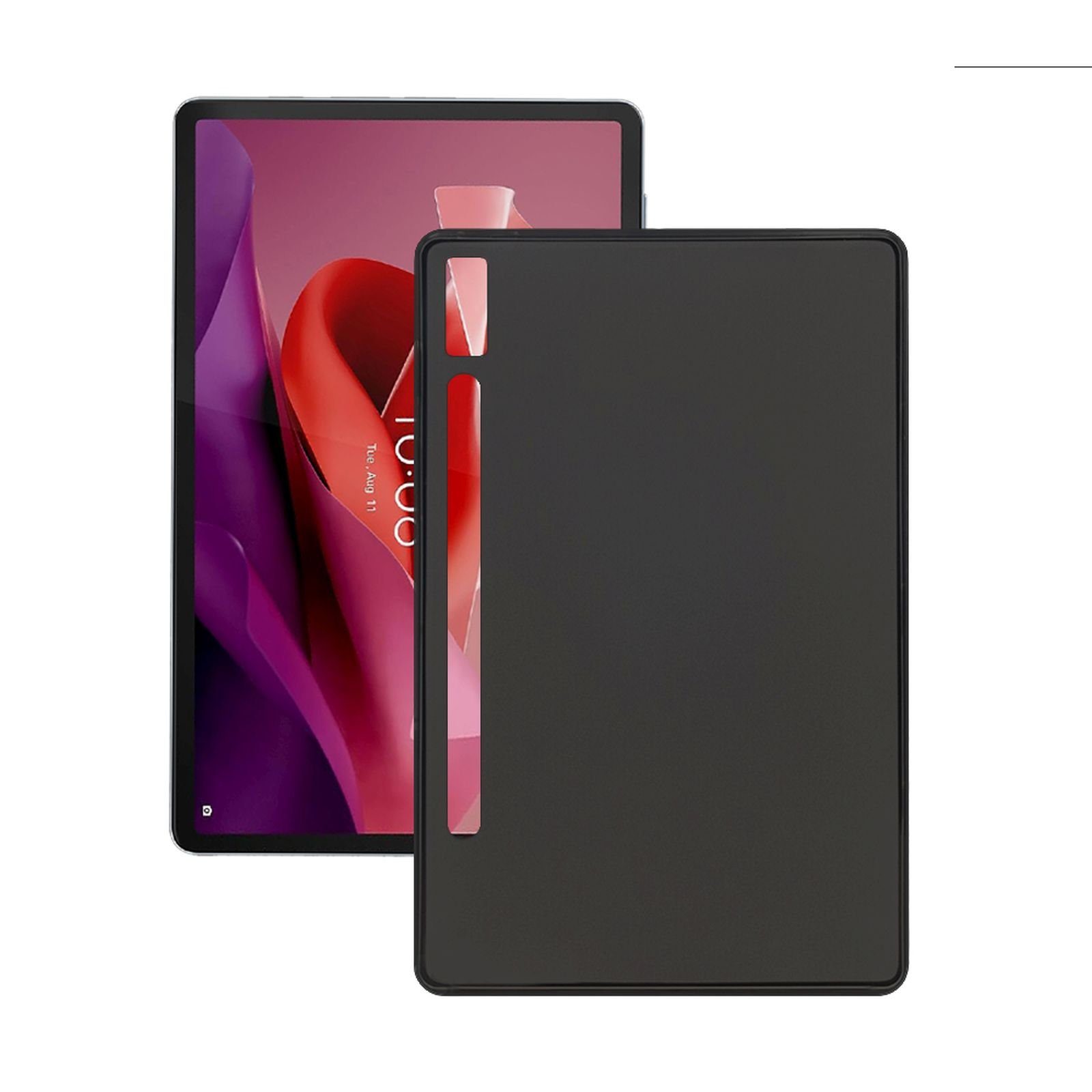 Lobwerk Tablet-Hülle Schutzhülle für Lenovo Tab P12 2023 TB-370FU TB-371FC 12.7 Zoll, Sturzdämpfung, Flexibel, Waschbar