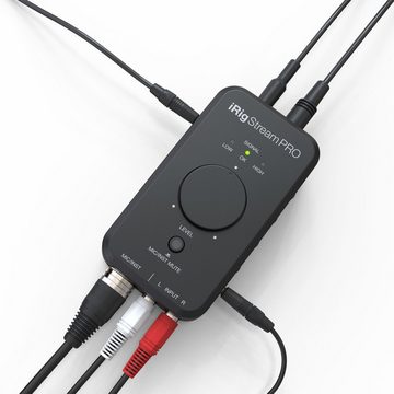 IK Multimedia Digitales Aufnahmegerät (iRig Stream Pro Audio-Interface - USB Audio Interface)