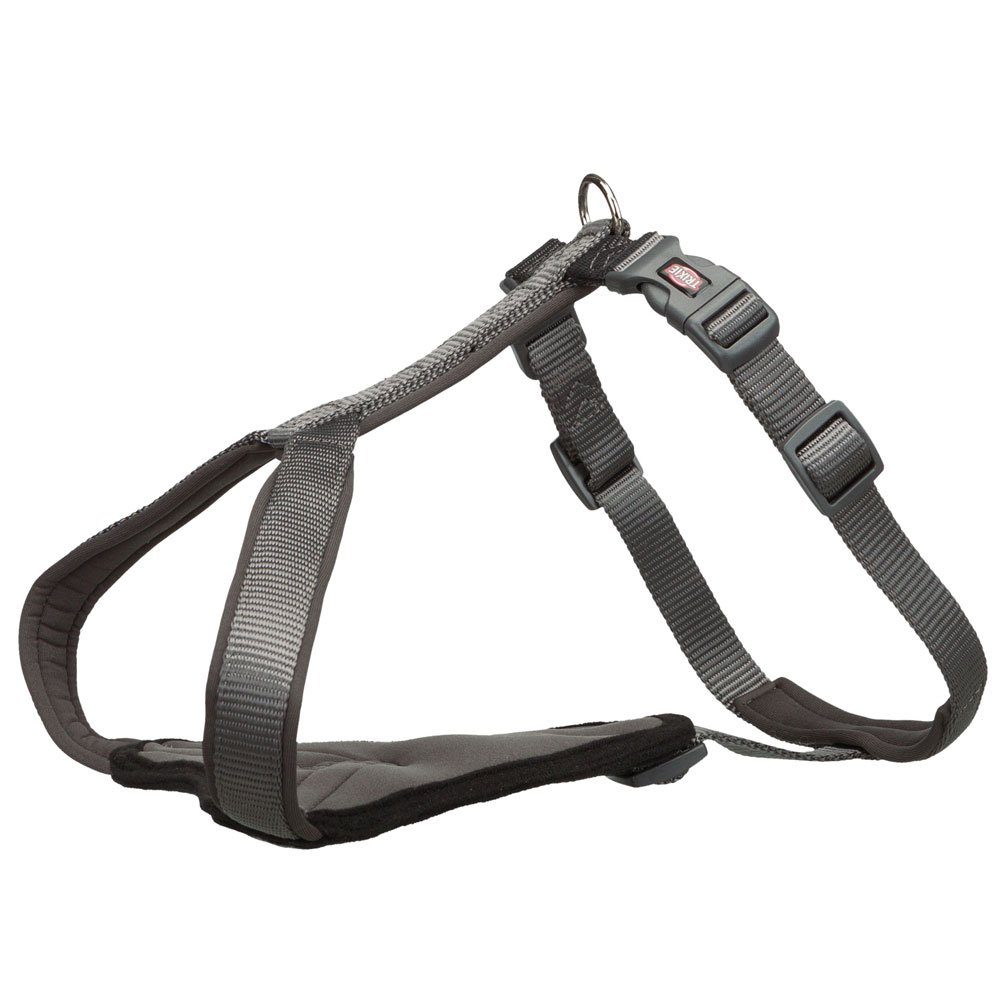 Hunde-Geschirr Trixie Premium Y-Geschirr - grafit Bauchumfang / Breite: 30-37 cm/10
