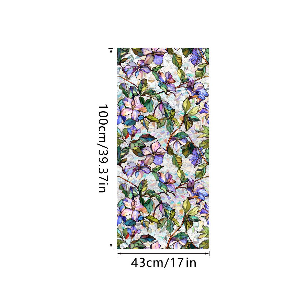 Coonoor Fensterfolie Elektrostatische Fensterfolie, bunte Fensterfolie, Vin günstig online kaufen