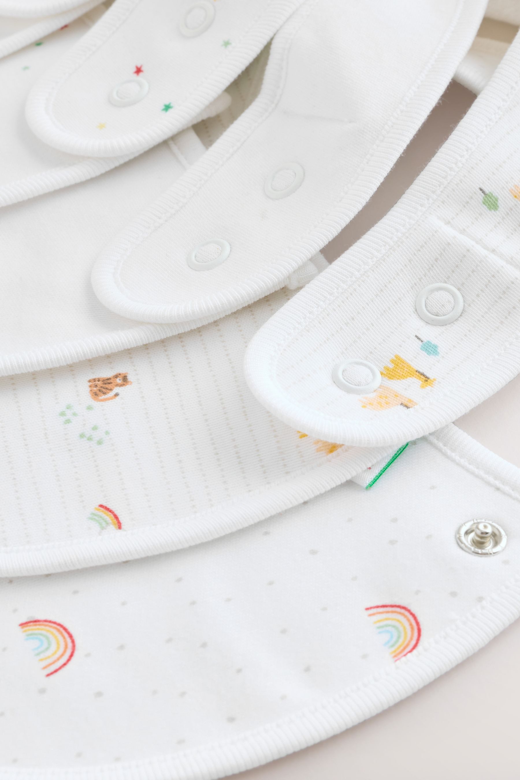 Next Lätzchen Baby Lätzchen mit Animal-Print, 5er-Pack, (5-St)