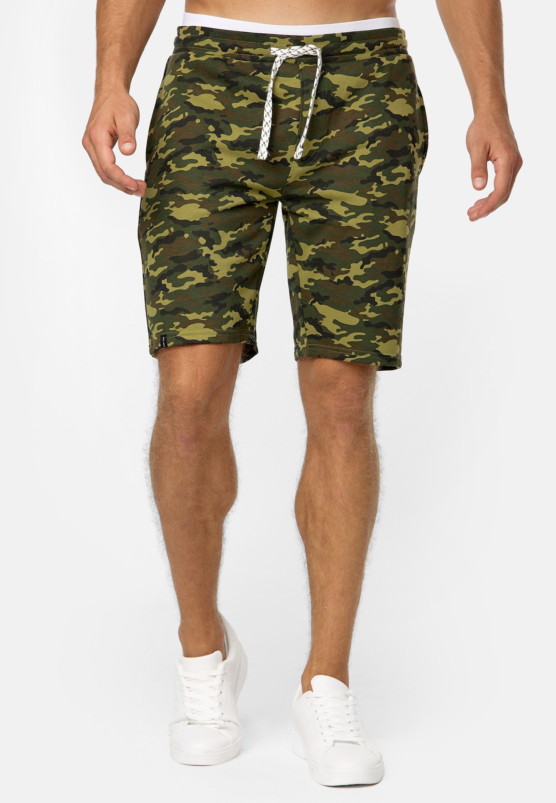 Indicode Sweatshorts Aldrich elastischer Bund mit günstig online kaufen