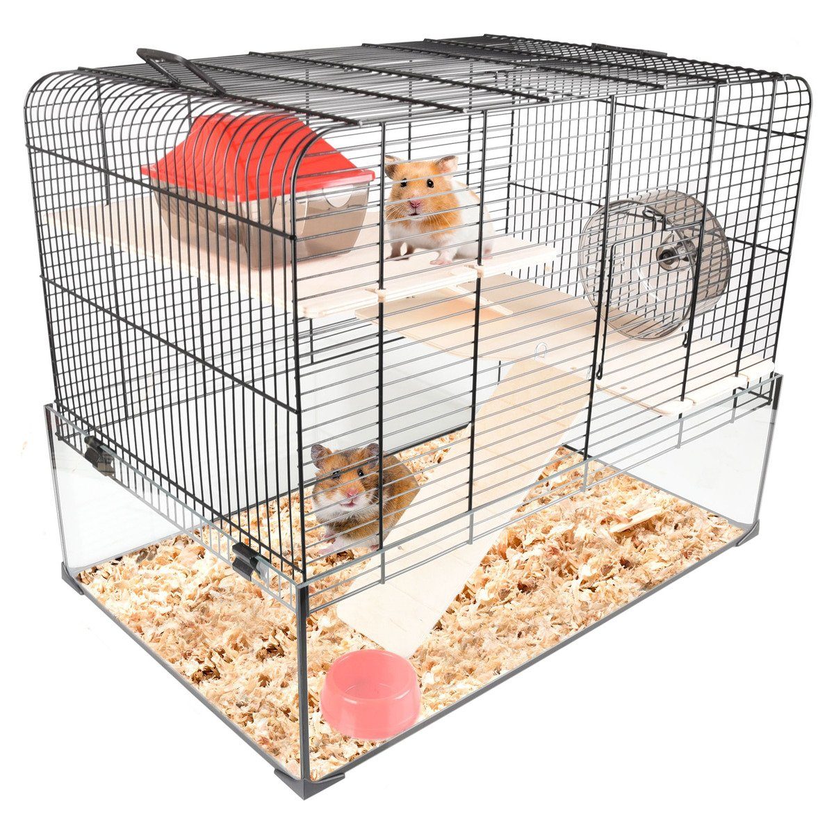Kleintierkäfig Hamsterkäfig Vitru schwarz 2