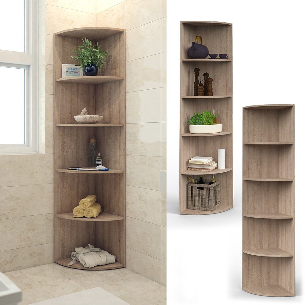 Vicco Eckregal Ecki, Sonoma, 40 x günstig online kaufen