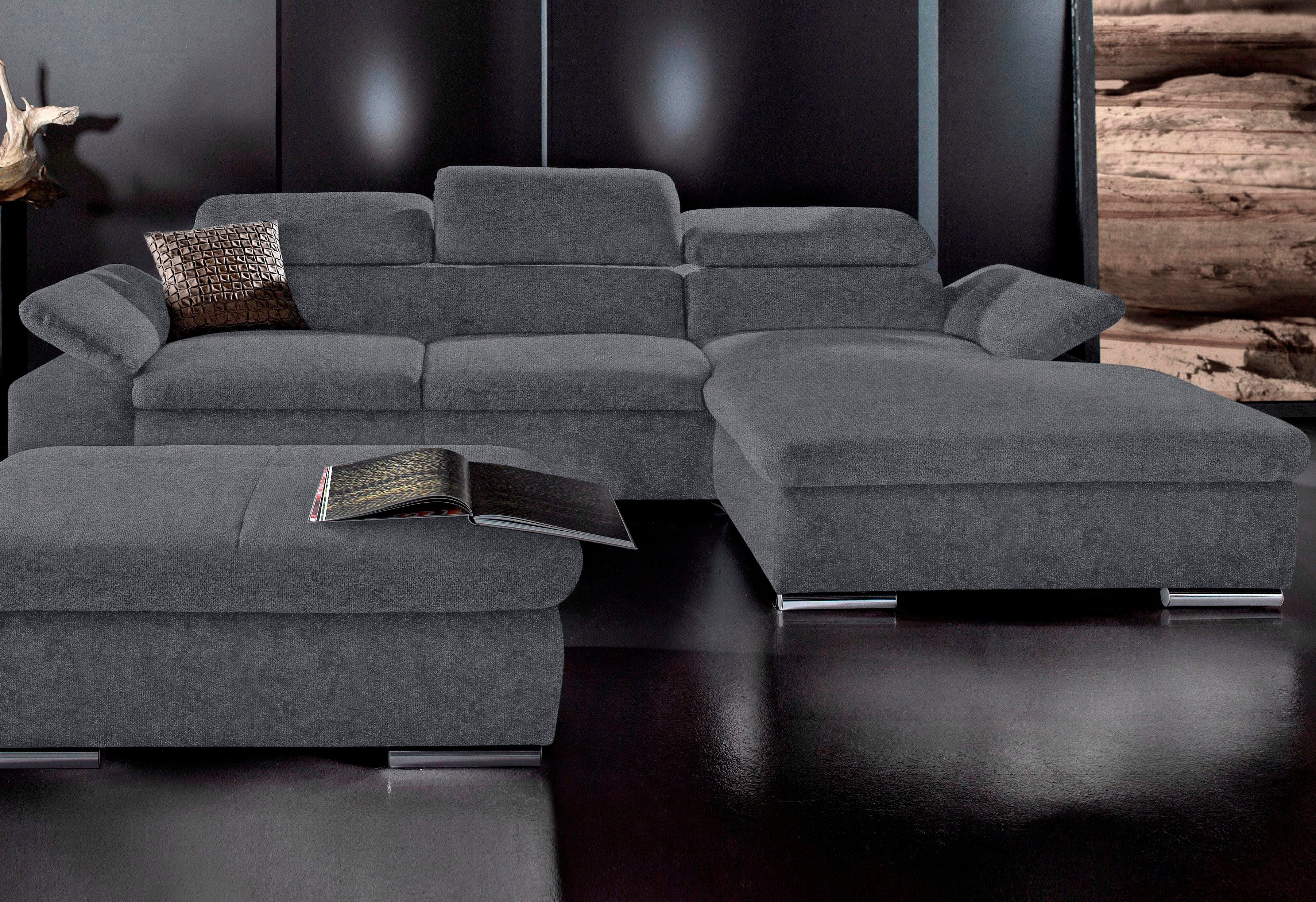 sit&more Ecksofa Alcudia L-Form, wahlweise mit Bettfunktion