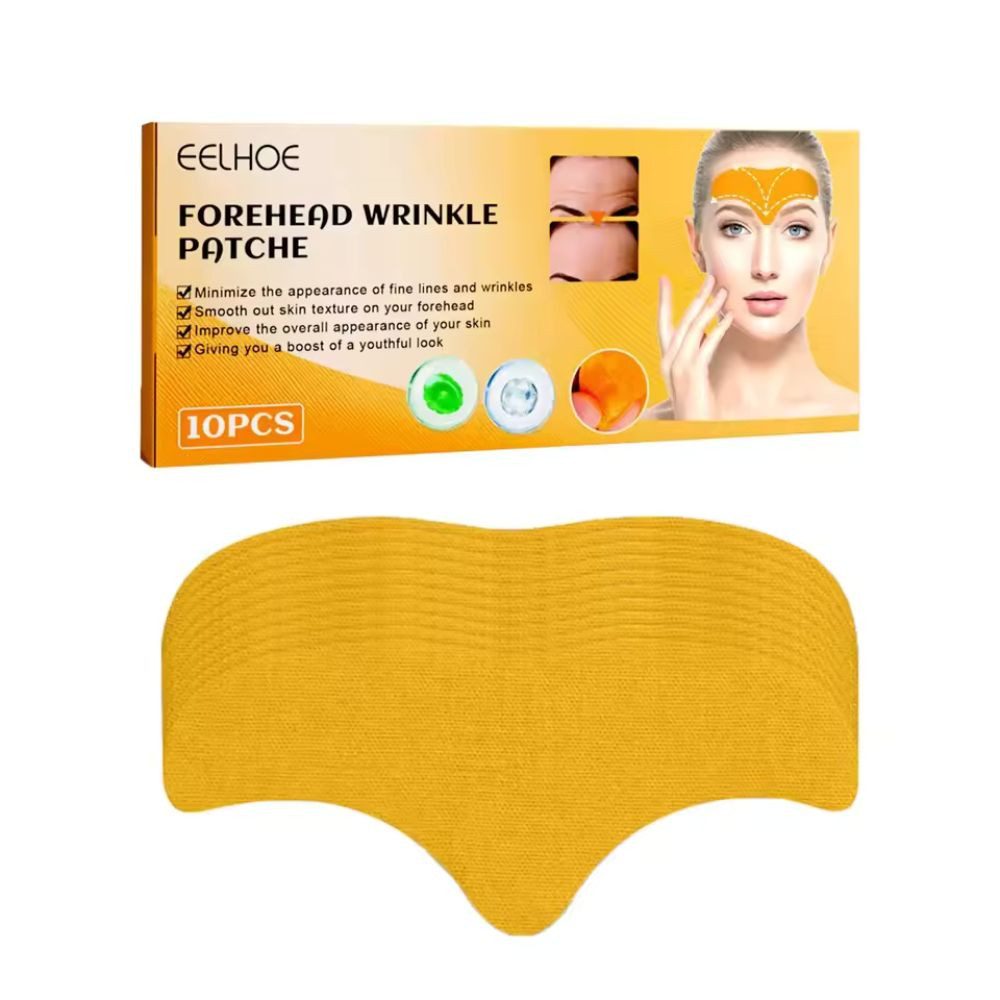 Montegoni Gesichtspflege-Set 10x Stirnfalten Patch Kollagen Anti Aging Patches Gesicht Mehrteiliges Anti Aging Patch Set, Selbstklebend Kollagen Hautglättend Feuchtigkeit Faltenreduzierend