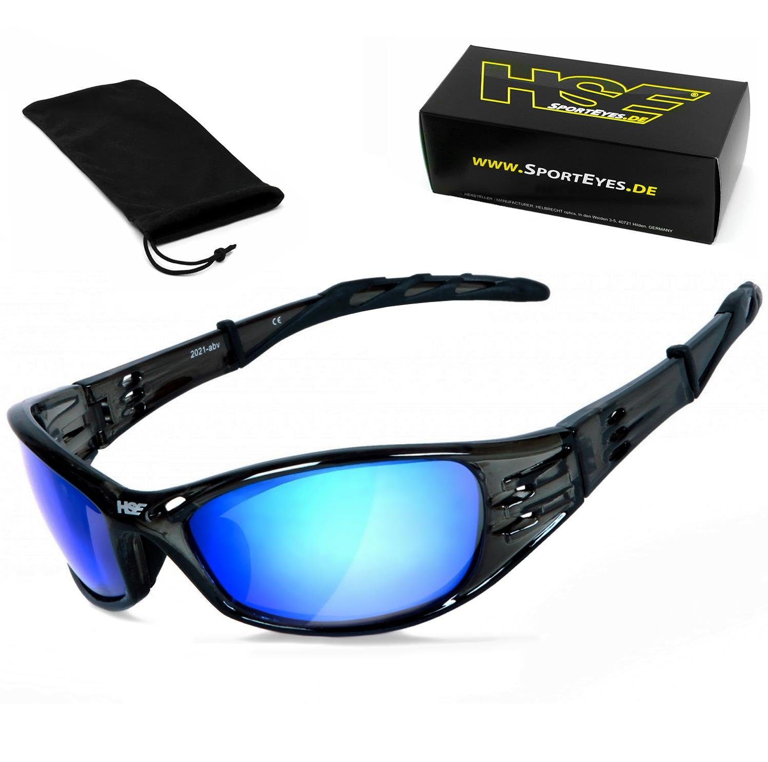 HSE - SportEyes Sportbrille STREET KING 2, Steinschlagbeständig durch Kunststoff-Sicherheitsglas