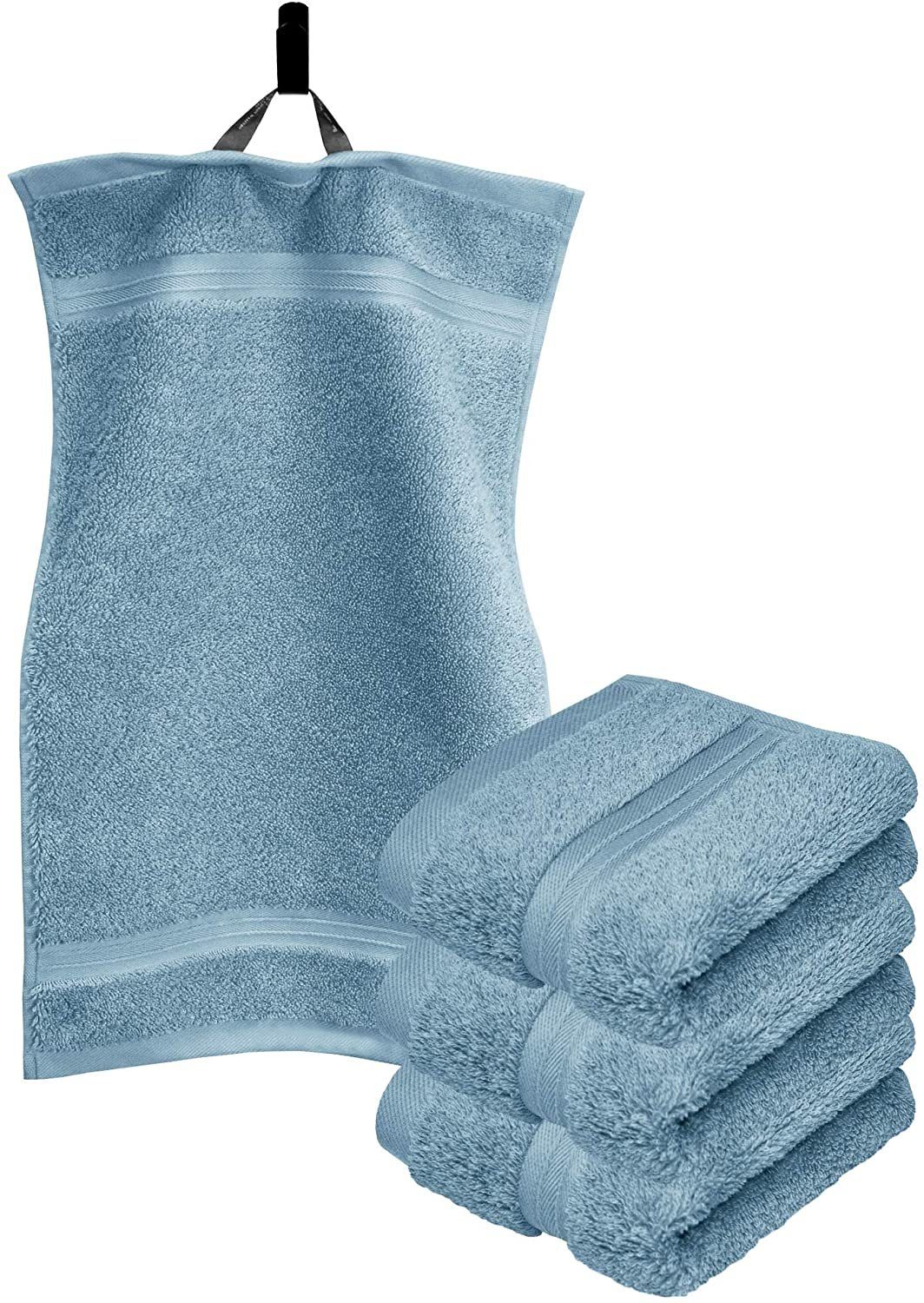 Lashuma Gästehandtücher Linz, Frottee (4-St), Blaue günstig online kaufen