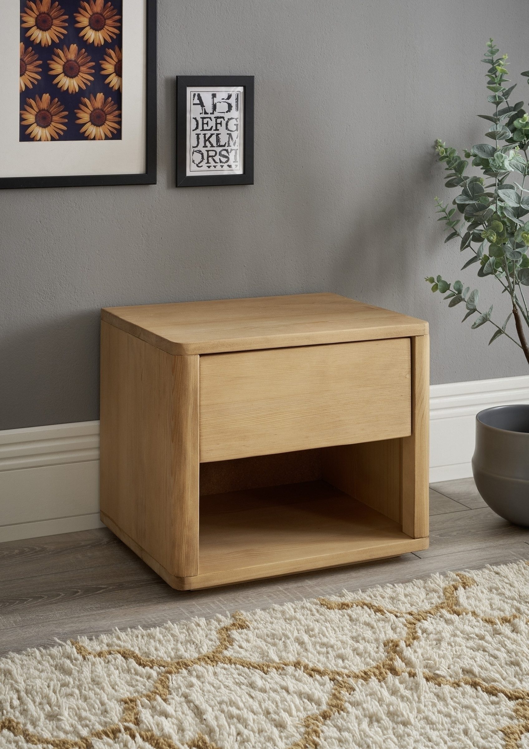 freiraum Nachtkommode Trendline Massiv, 48 x 41 x 38 cm (B/H/T)