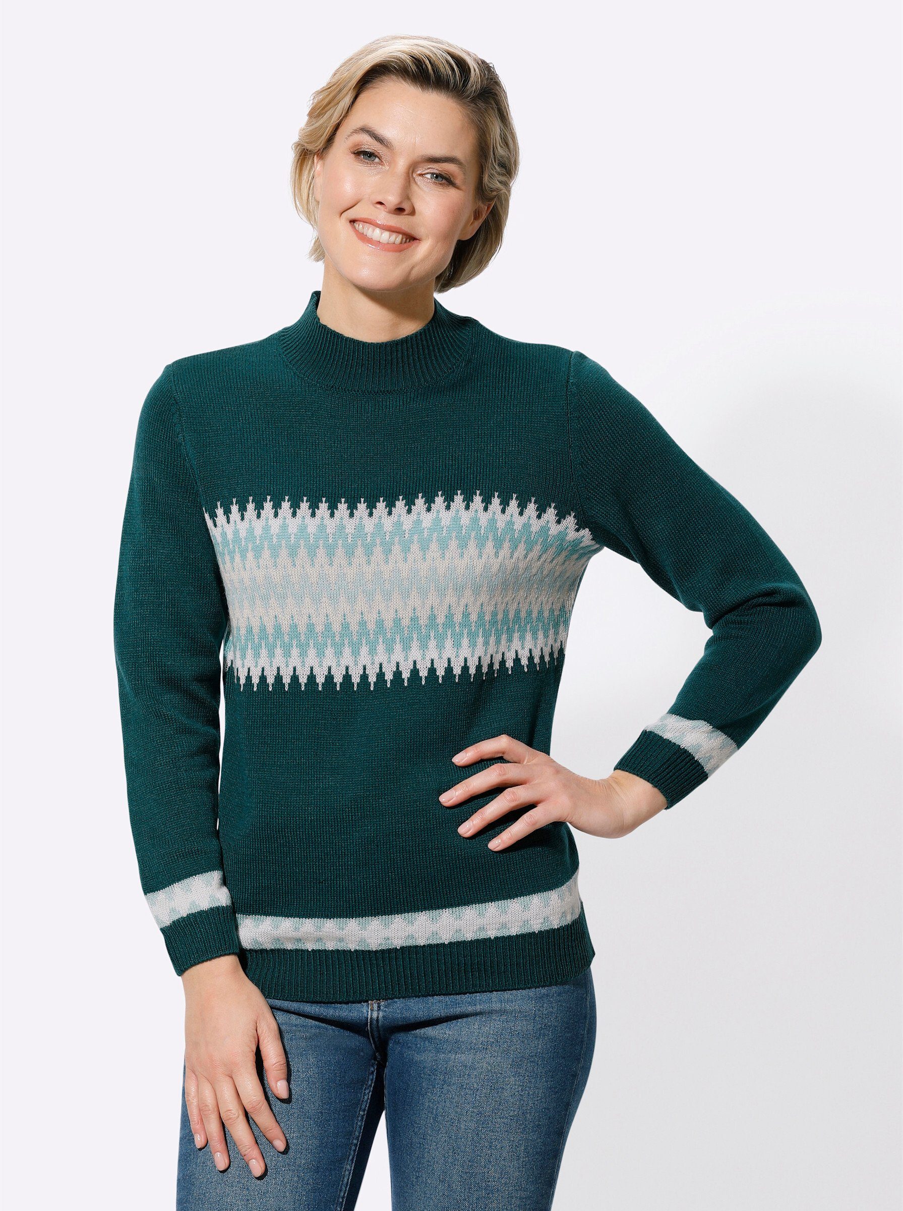 Witt Strickpullover Stehkragenpullover . günstig online kaufen