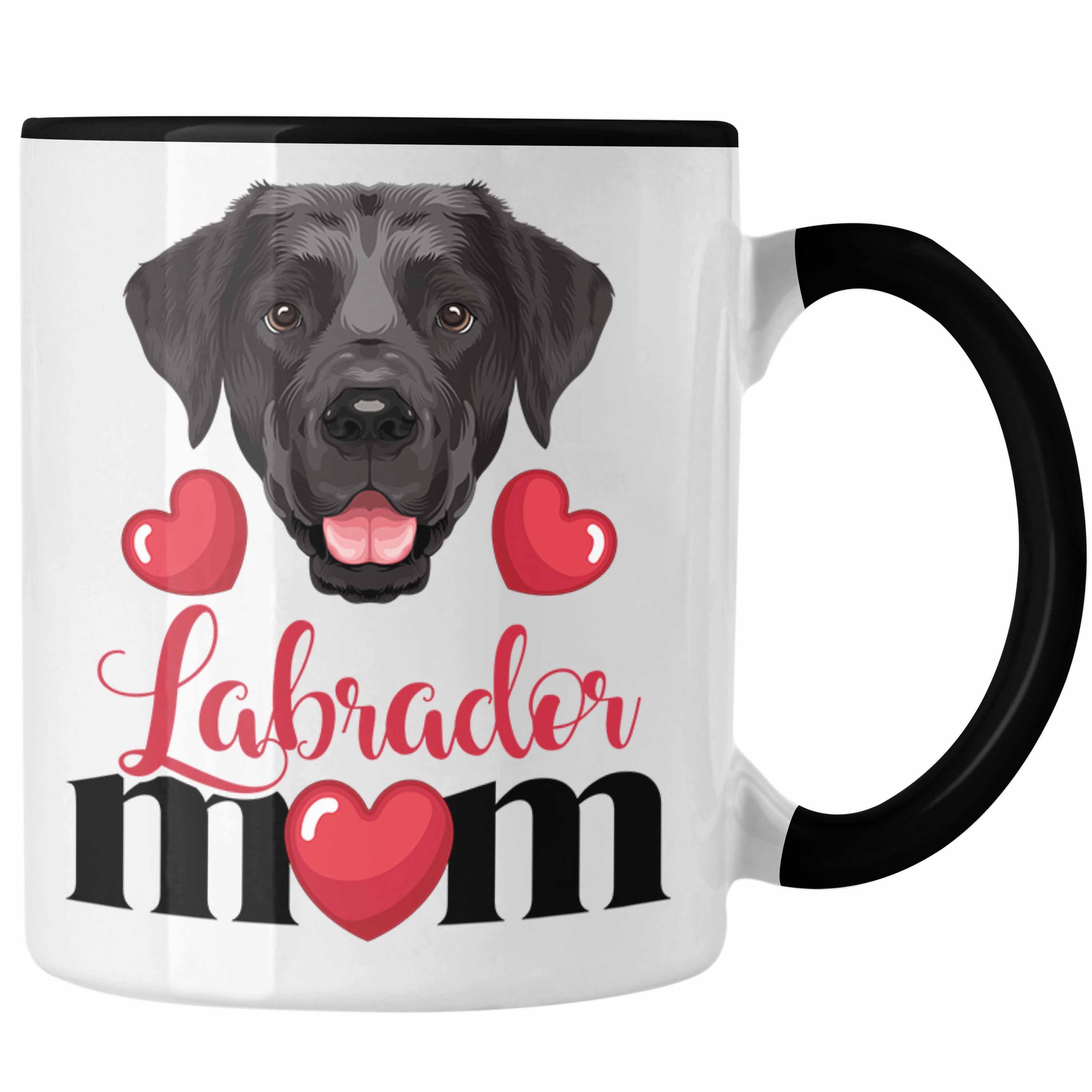 Trendation Tasse Labrador Besitzer Mom Mama Tasse Geschenk Lustiger Spruch Geschenkidee Schwarz