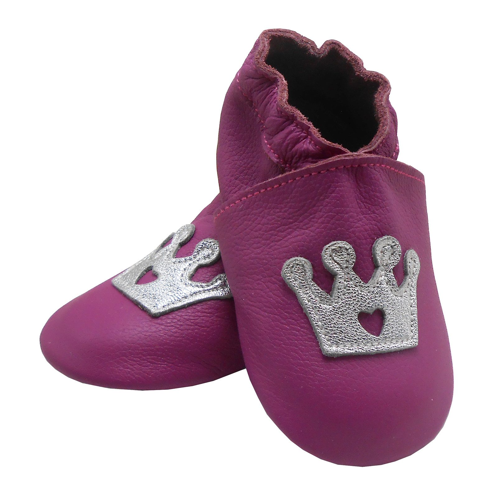 Bemesu Weiche Leder Krabbelschuhe Baby Lauflernschuh Lederpuschen Krone Walkingschuh 100 % echtes Leder