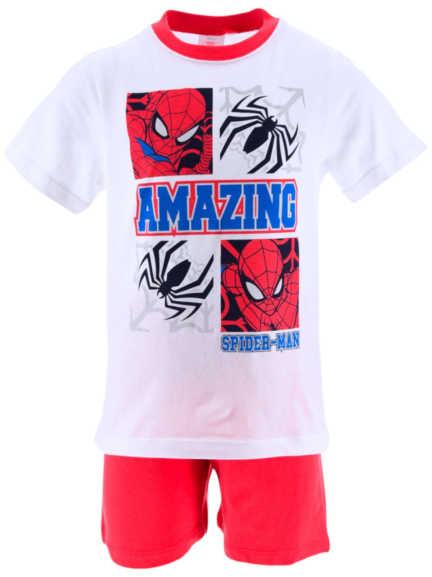 Spiderman Schlafanzug Marvel (2 tlg) Pyjama Set kurz - Jungen Shorty Gr. 98-128 cm