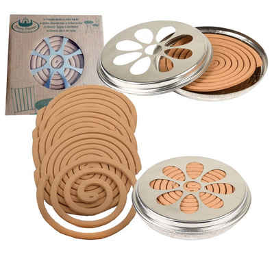 esschert design Nistkasten 10 x Citronella-Spiralen in Blechdose Mückenschutz Insektenschutz Rauchspirale