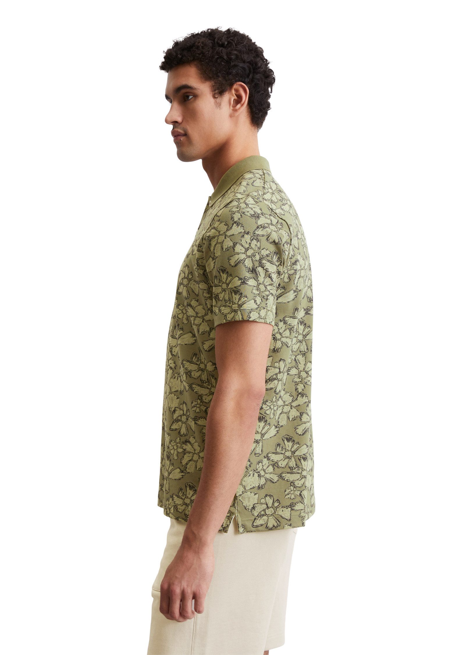 Marc O'Polo Poloshirt aus Bio-Baumwoll-Mix günstig online kaufen