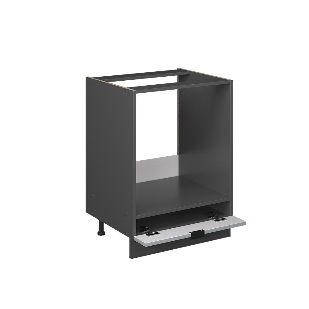 Vicco Herdumbauschrank Fame-Line Herdschrank Hellblau-grau 60 cm AP Eiche günstig online kaufen