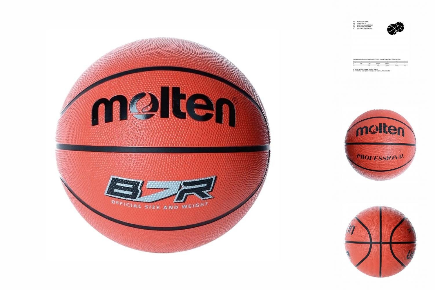 Molten B7R2 Molten Basketball Basketball Braun Einheitsgröße
