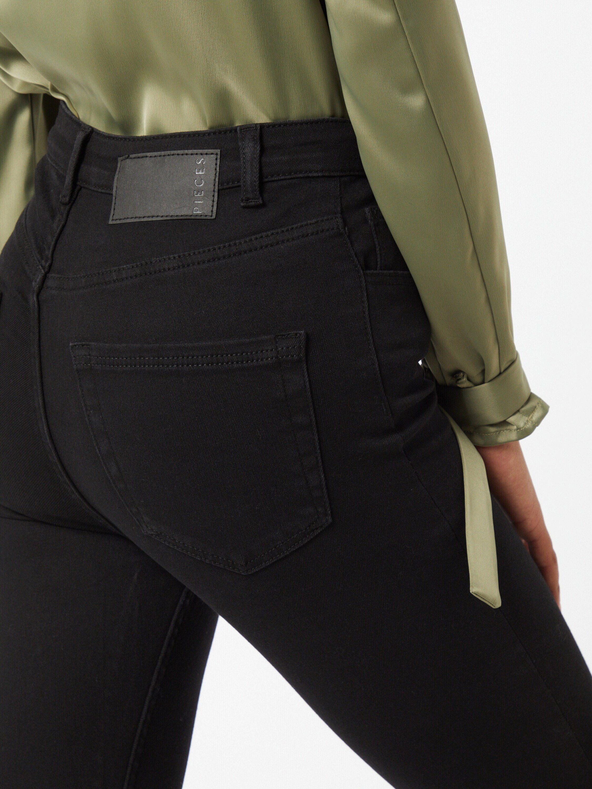 Weiteres Plain/ohne Detail High-waist-Jeans (1-tlg) Details, pieces
