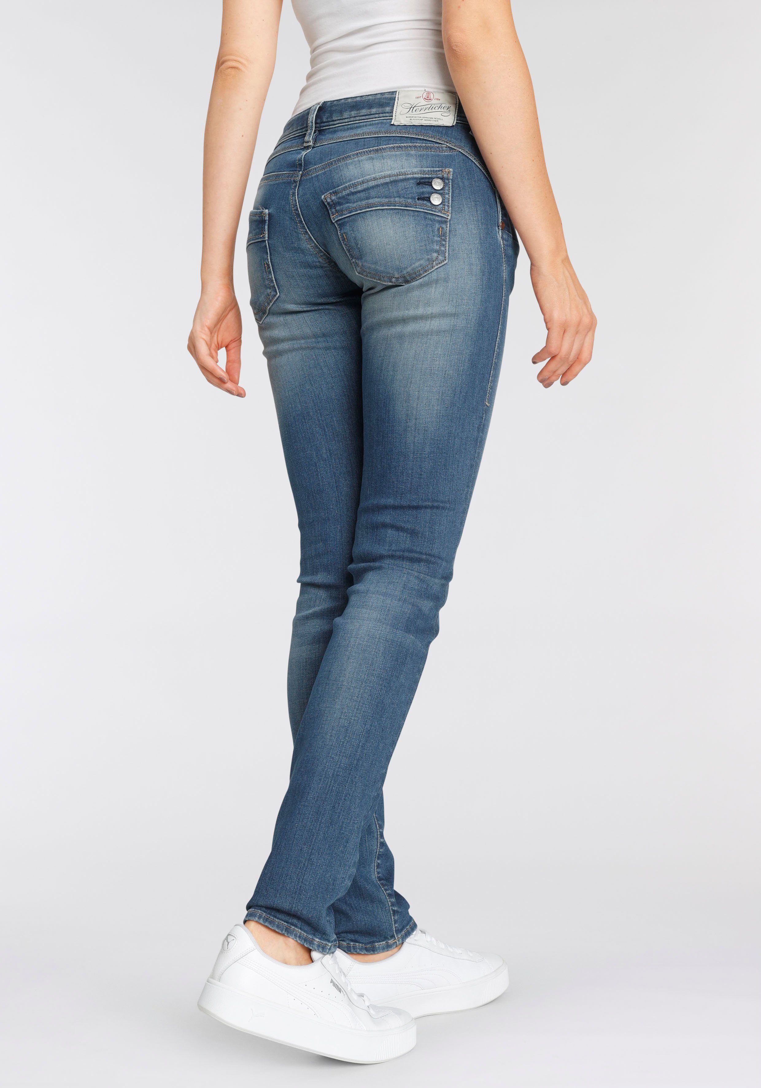 Herrlicher Slim-fit-Jeans »PIPER SLIM REUSED DENIM« Low Waist Powerstretch
