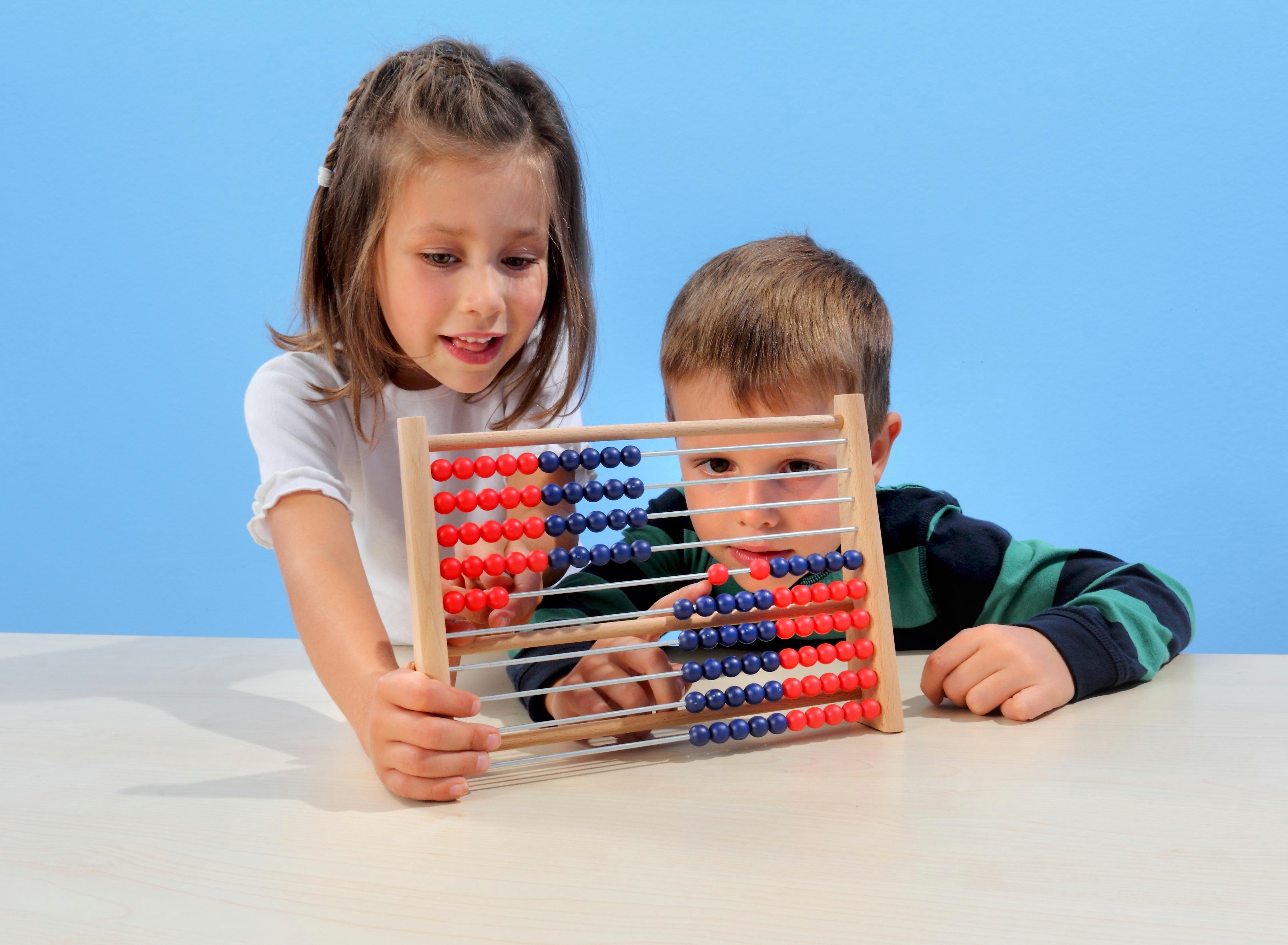 Betzold Lernspielzeug Schüler-Rechenrahmen ZR bis 100 – Lernhilfe für Mathematik