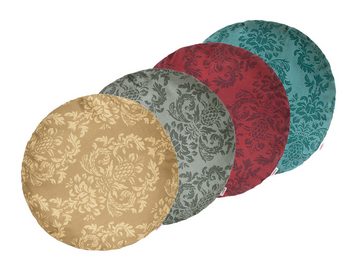 Kissenhülle Epoche, beties (1 Stück), runder Bezug verschiedene Größen und Farben Ornamente Ton in Ton