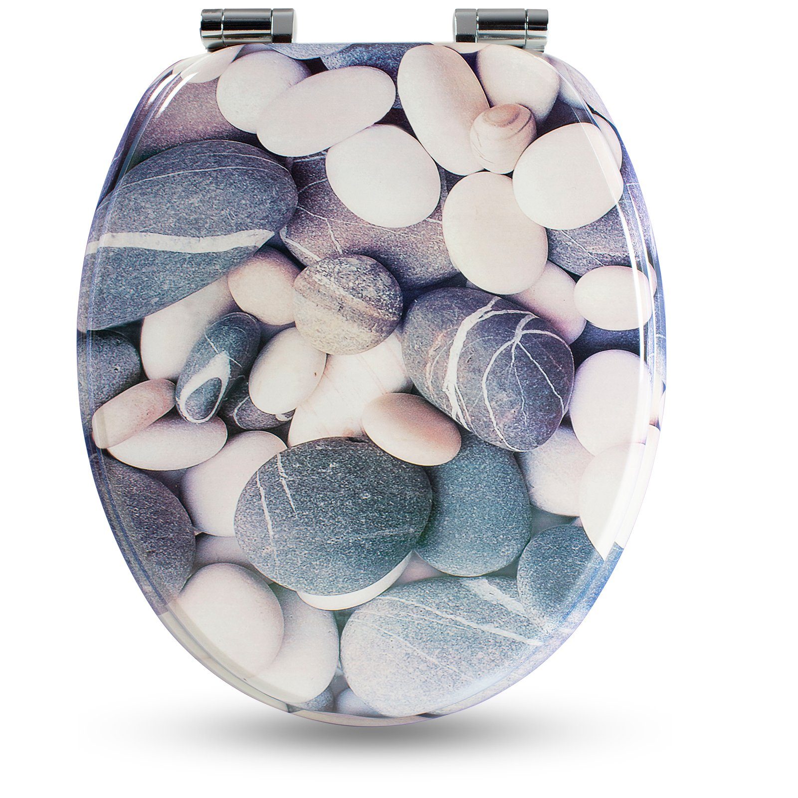 Sanfino WC-Sitz "Stones“ Premium Toilettendeckel mit günstig online kaufen