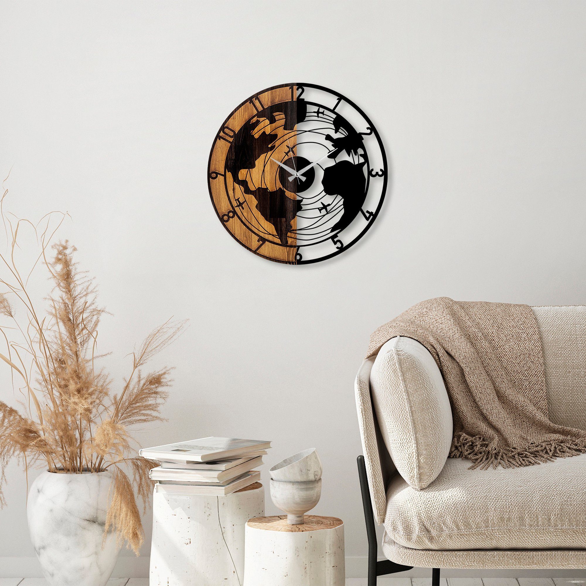 Wallity Wanduhr 100% WOODEN