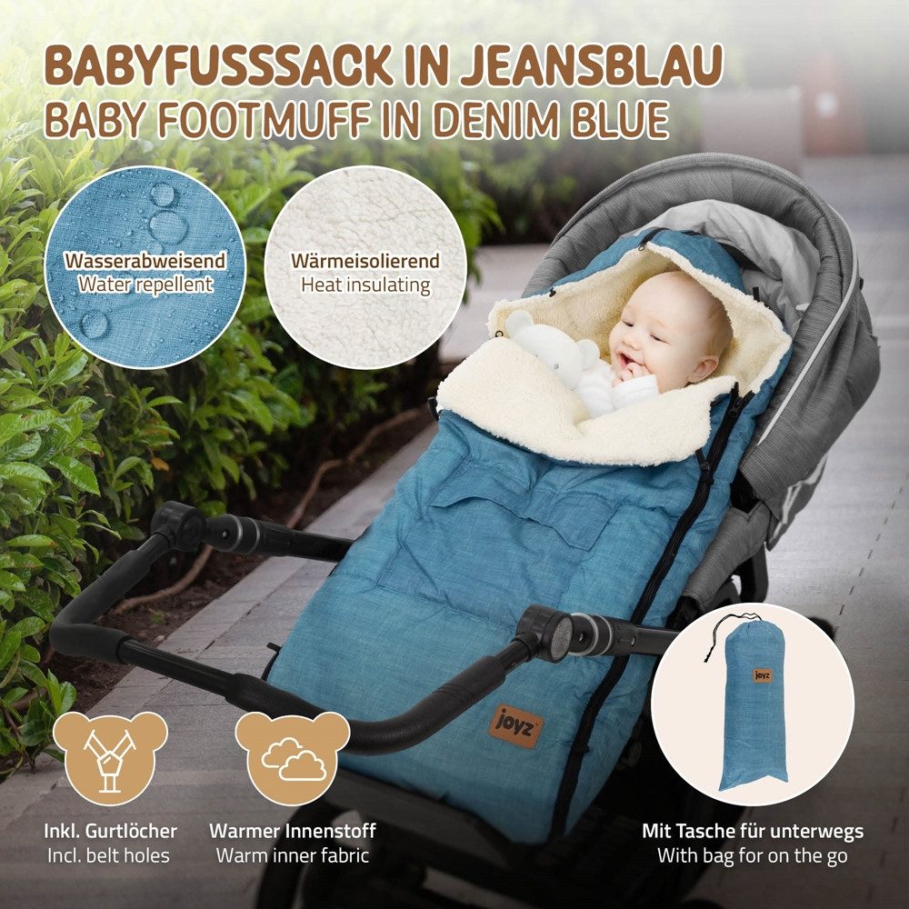 Joyz Fußsack Babyfußsack aus Fleece mit Reißverschluss Winterfußsack, Babys günstig online kaufen