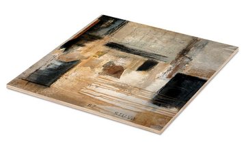 Posterlounge Holzbild Christin Lamade, Abstrakt I, Wohnzimmer Shabby Chic Malerei