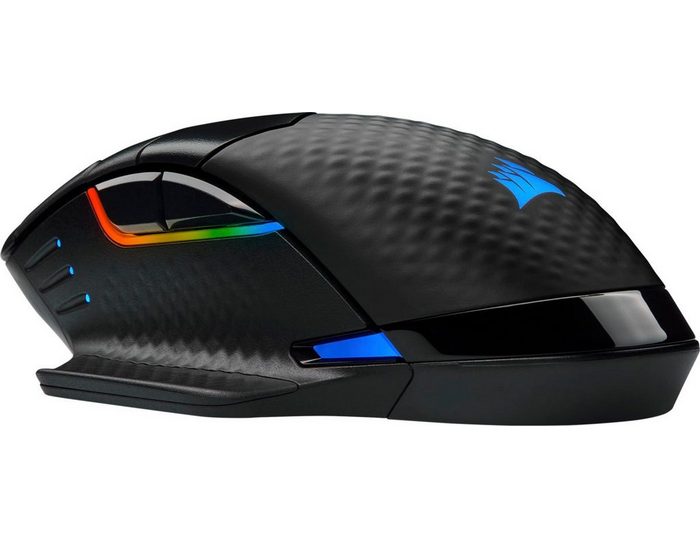 Corsair DARK CORE RGB PRO SE Gaming-Maus (Funk USB kabelgebunden kabellos dynamische RGB-Hintergrundbeleuchtung)