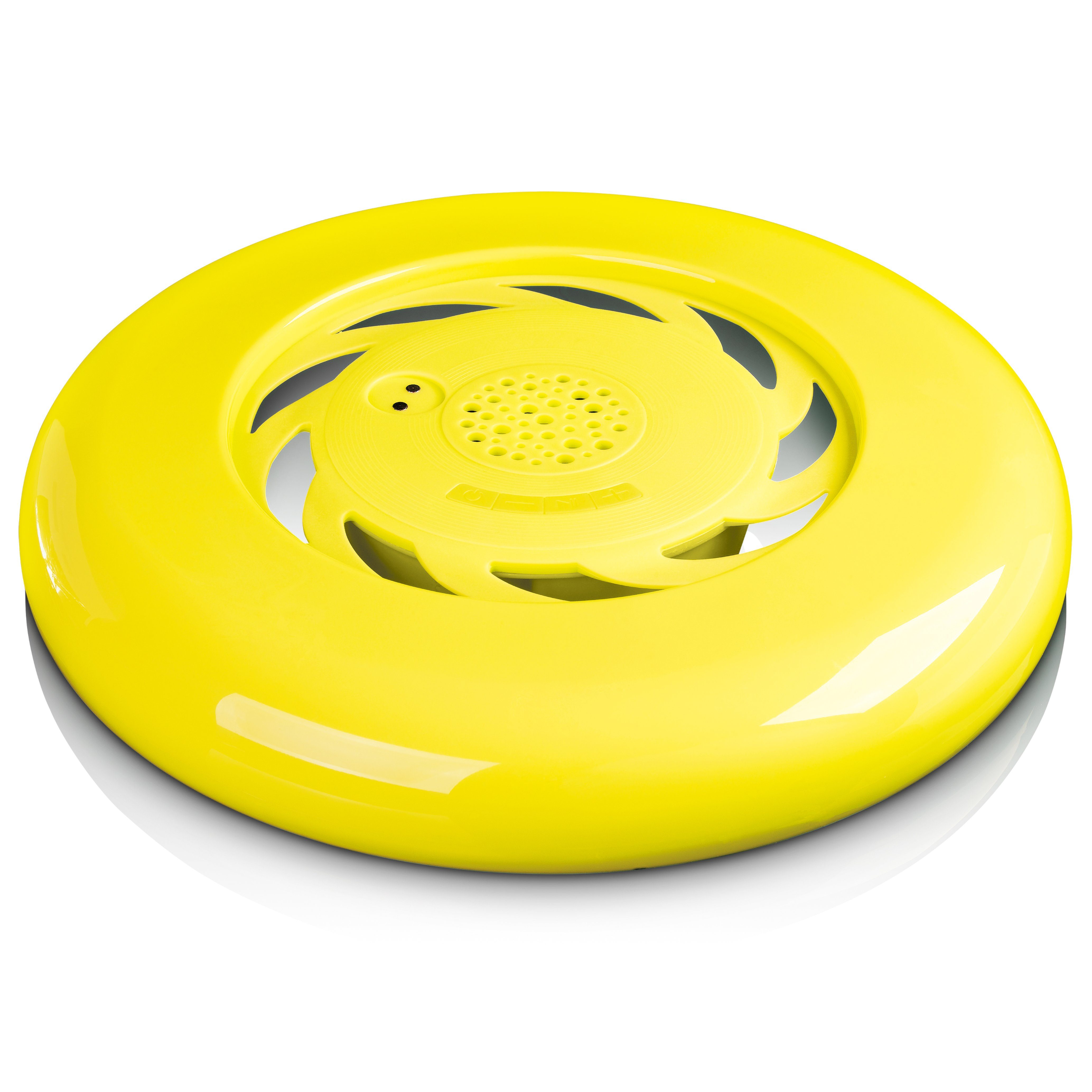 Lenco AFB-100YE Bluetooth-Lautsprecher 1.0 (Bluetooth, 2 W, Wasserfeste Bluetooth Frisbee mit Lautsprechern - 20m Sound-Reichweite)