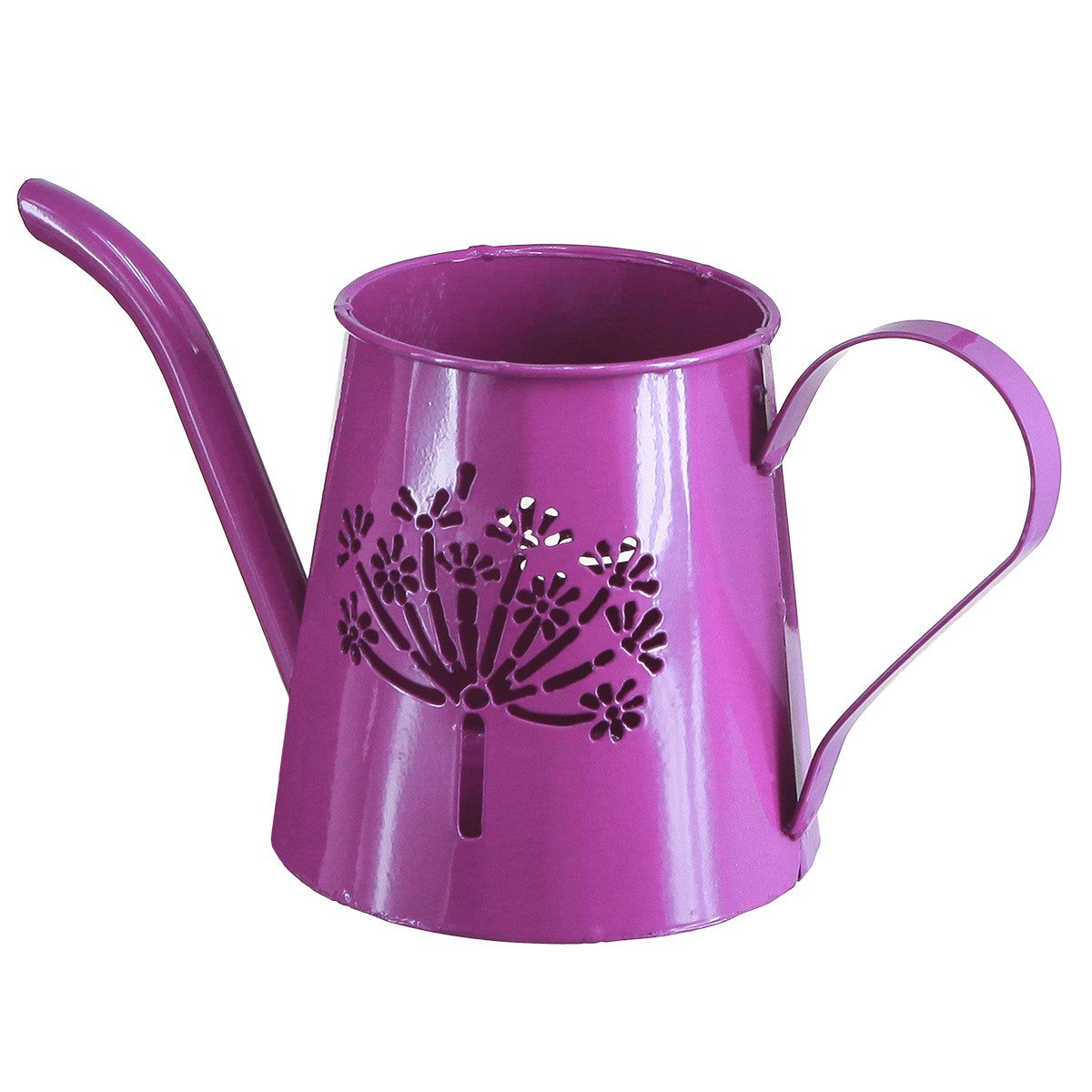 Viana Gießkanne Deko Gießkanne Lila Metall Boho Pusteblume H12cm 2St