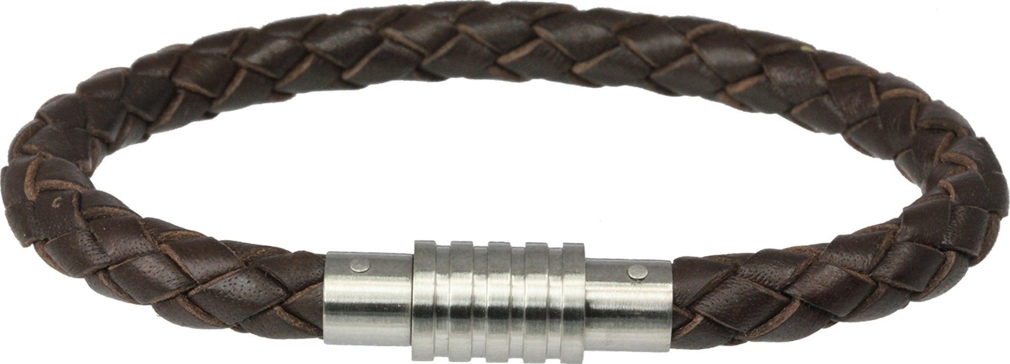 Amello Edelstahlarmband Amello Armband braun Herren Armschmuck (Armband), Herren Armband ca. 19cm, Edelstahl (Stainless Steel), Farbe: braun