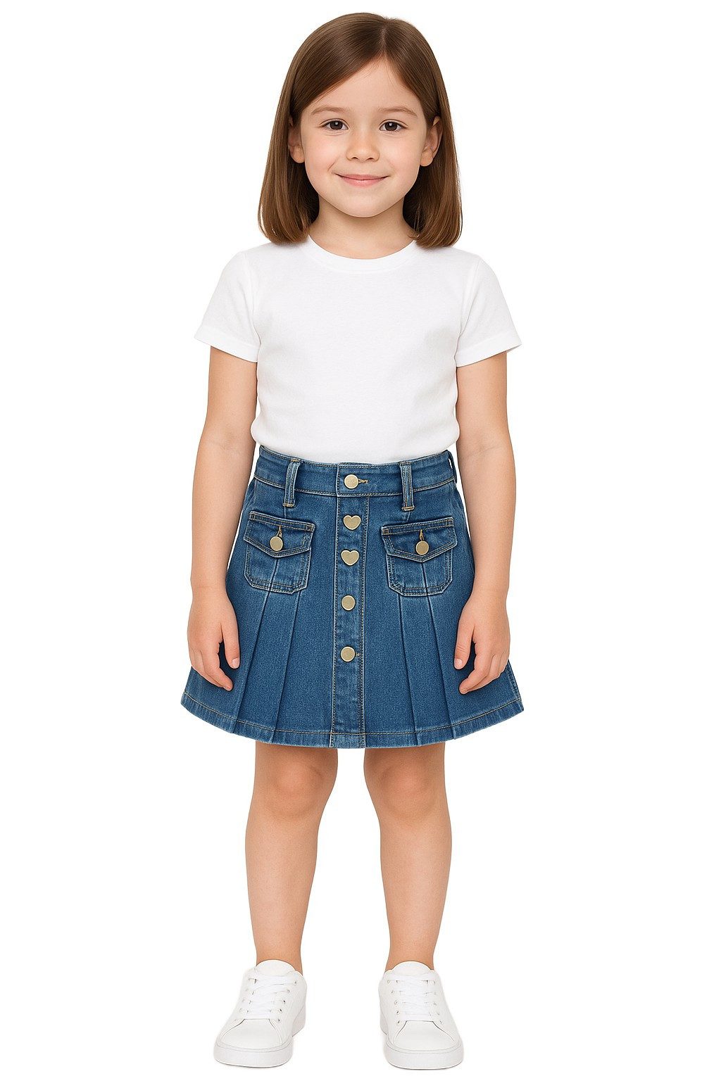 Girls Fashion Jeansrock Rock, Jeansrock, Stretch Rock R628e